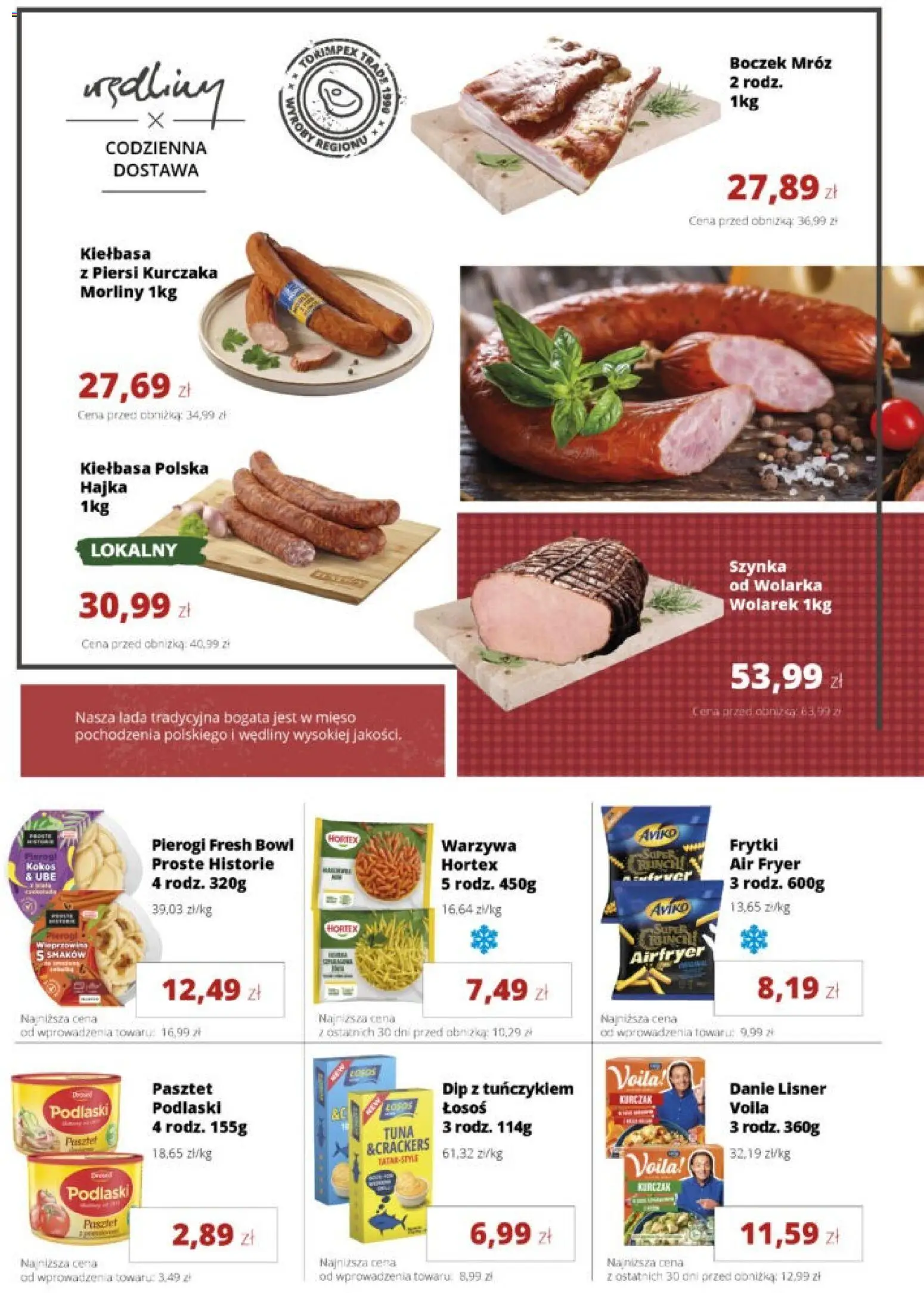 Torimpex gazetka od 19.10.2026 | Strona: 5 | Produkty: Piersi, Pierogi, Wędliny, Frytki