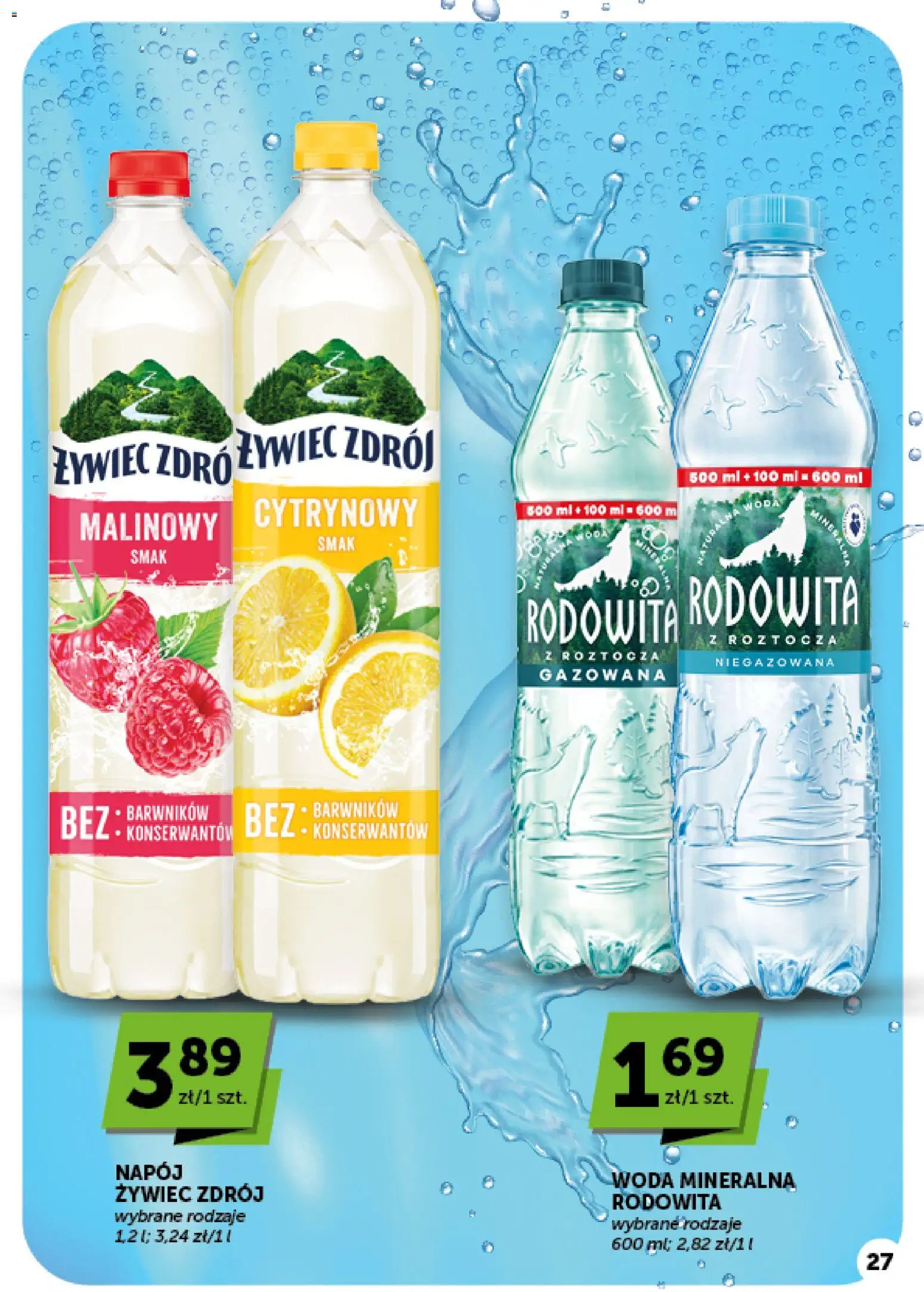 ABC gazetka - Market od 08.10.2026 | Strona: 27 | Produkty: Woda mineralna, Woda