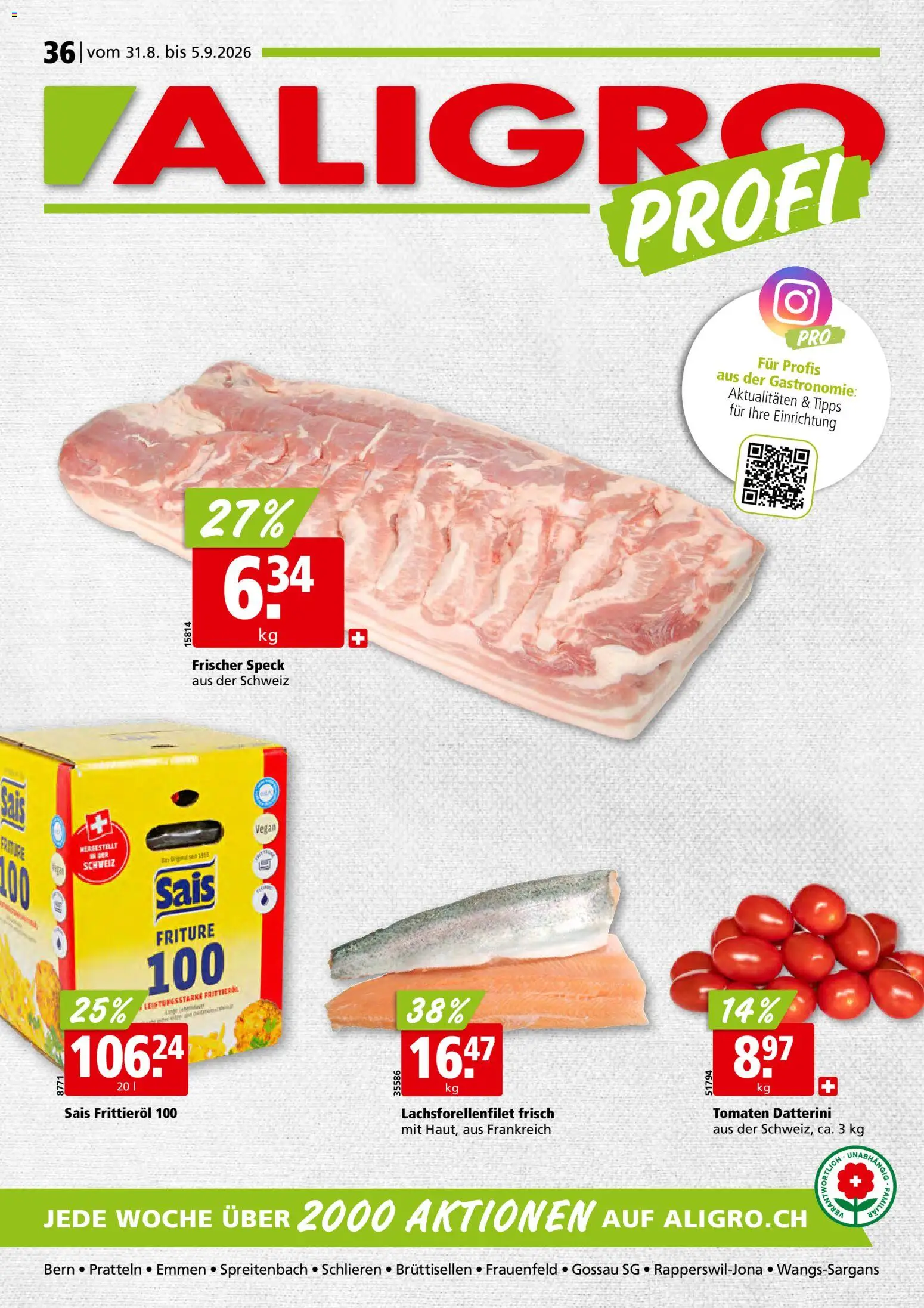 Aligro aktionen – gültig ab 31.08.2026 | Seite: 1 | Produkte: Tomaten