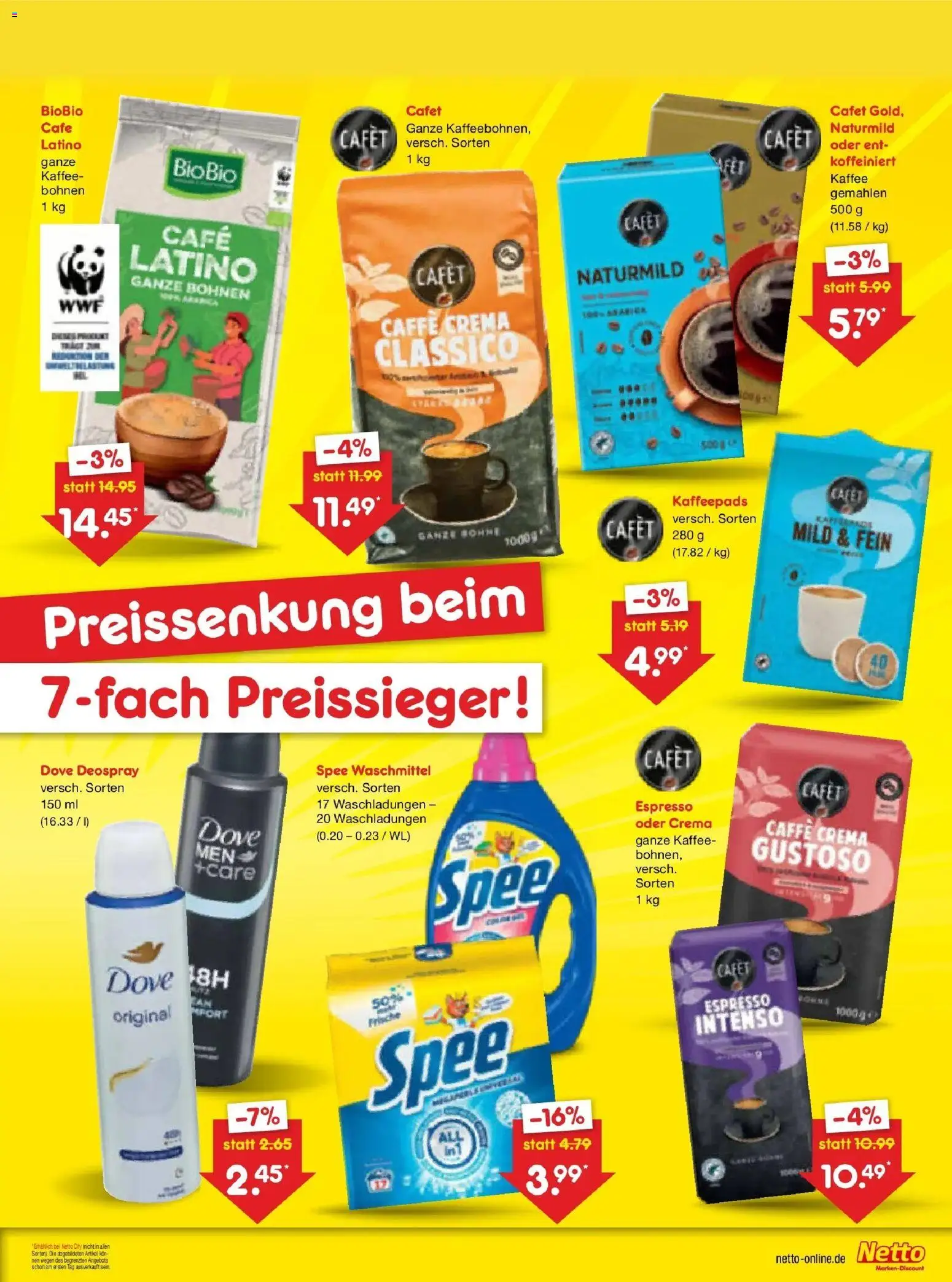 Netto Marken-Discount - Netto: Wochenangebote – gültig ab 05.07.2026 | Seite: 5 | Produkte: Kaffeepads, Spee, Waschmittel, Deospray