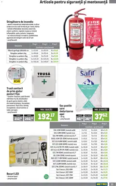 Ofertele Metro valabile de la 01.04.2026 | Pagină: 33 | Produse: Tavuk suyu, Pătură, Babak, Sare