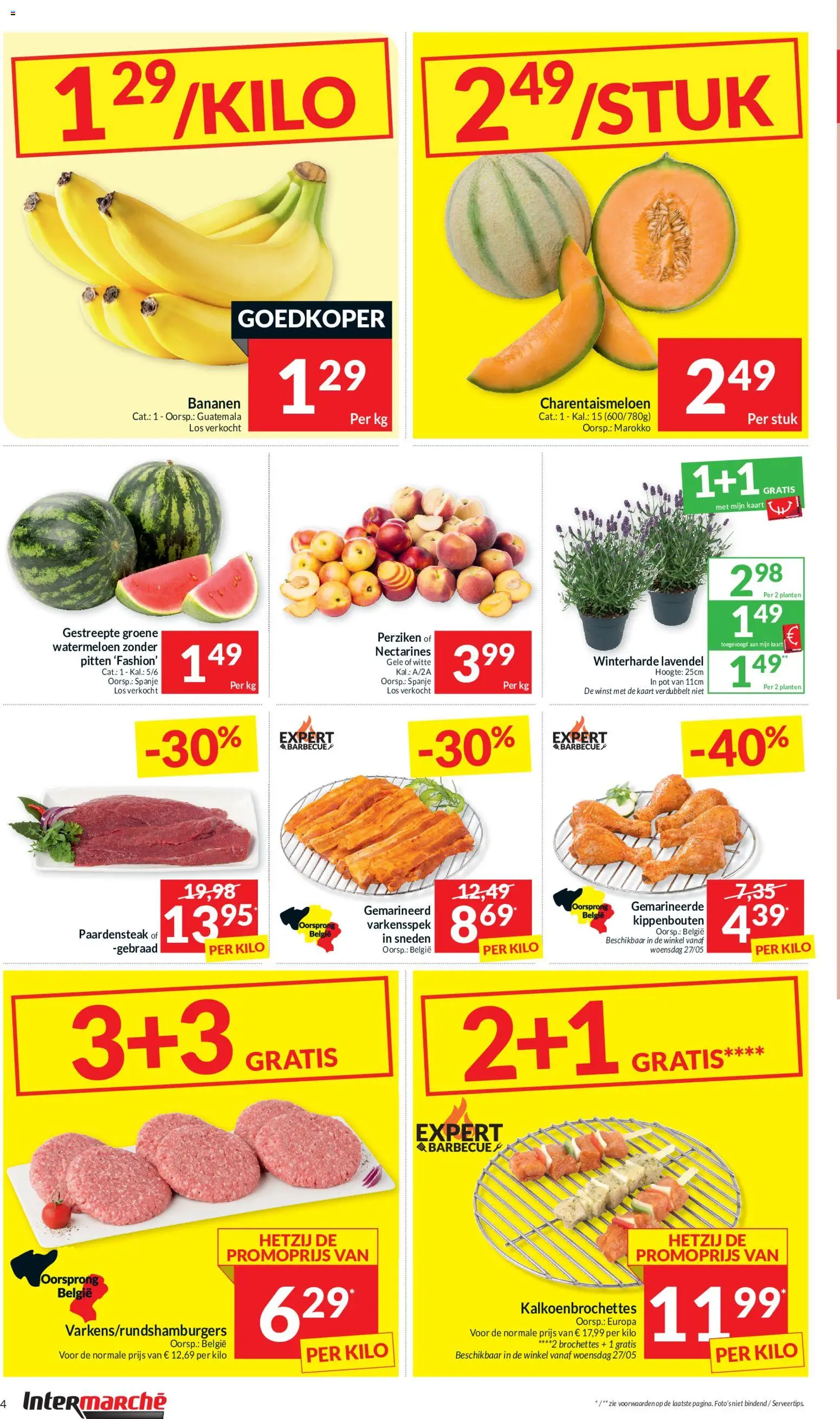{H1} | Pagina: 4 | Producten: Bananen, Pitten, Nectarines, Kaart