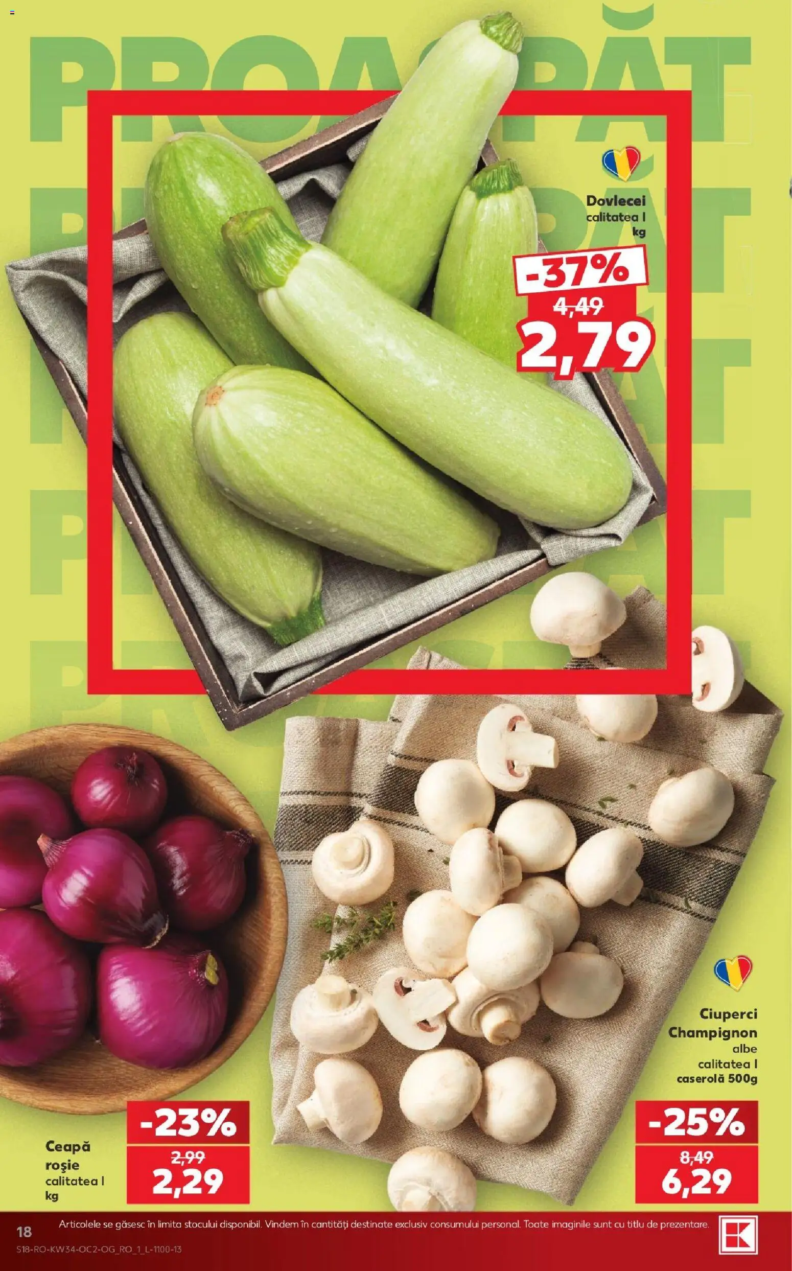 Noul catalog Kaufland – valabil de la 19.08.2026 | Pagină: 18 | Produse: Caserola, Ciuperci, Ceapă