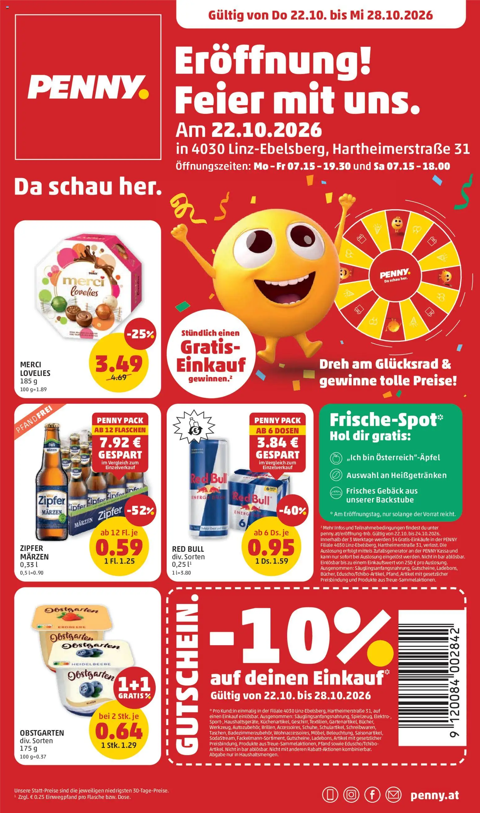 Penny Markt Eröffnung gültig ab 22.10.2026 | Seite: 1 | Produkte: Gebäck