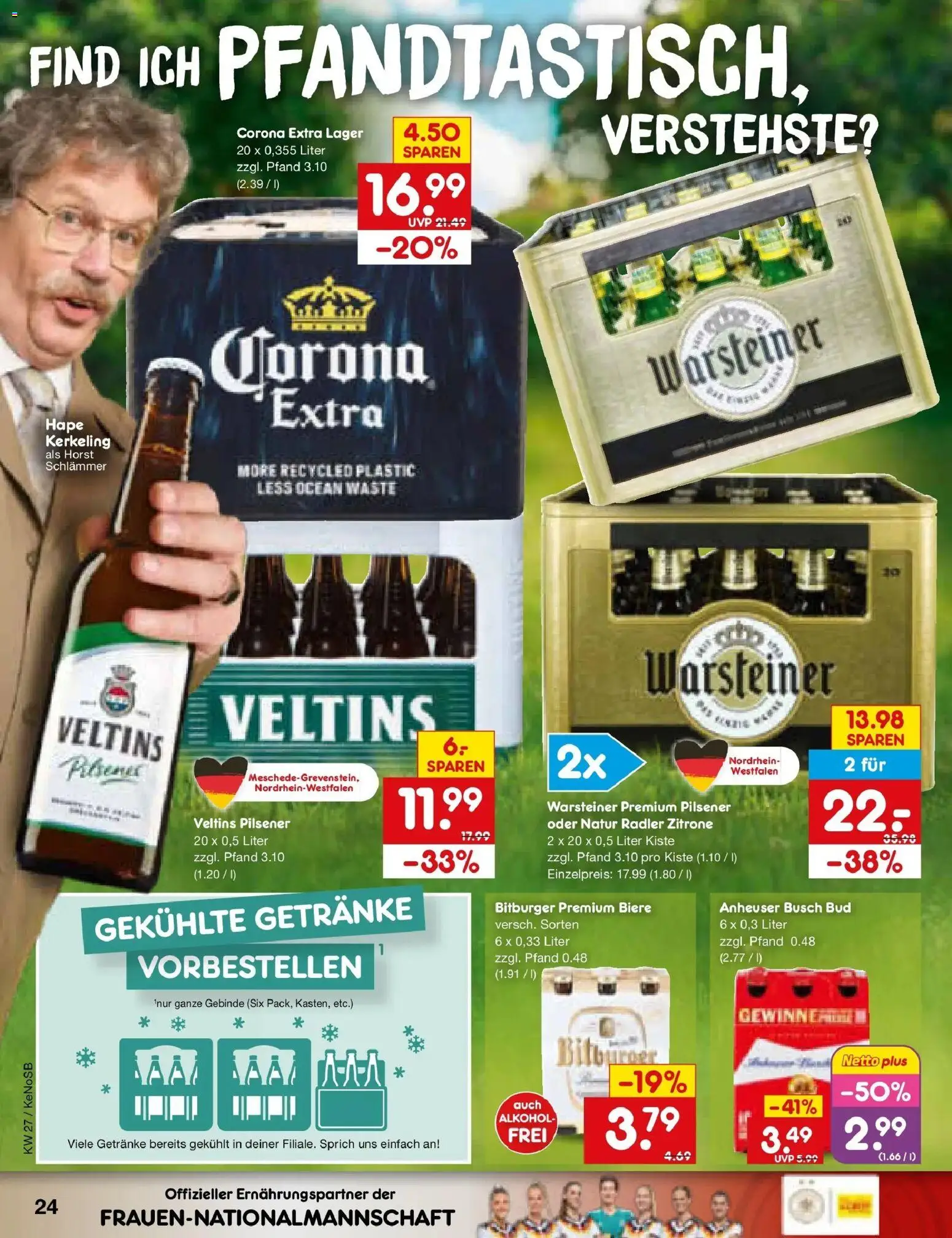 Netto Marken-Discount Prospekt Bonn – gültig ab 29.06.2026 | Seite: 36 | Produkte: Radler, Warsteiner, Zitrone, Veltins