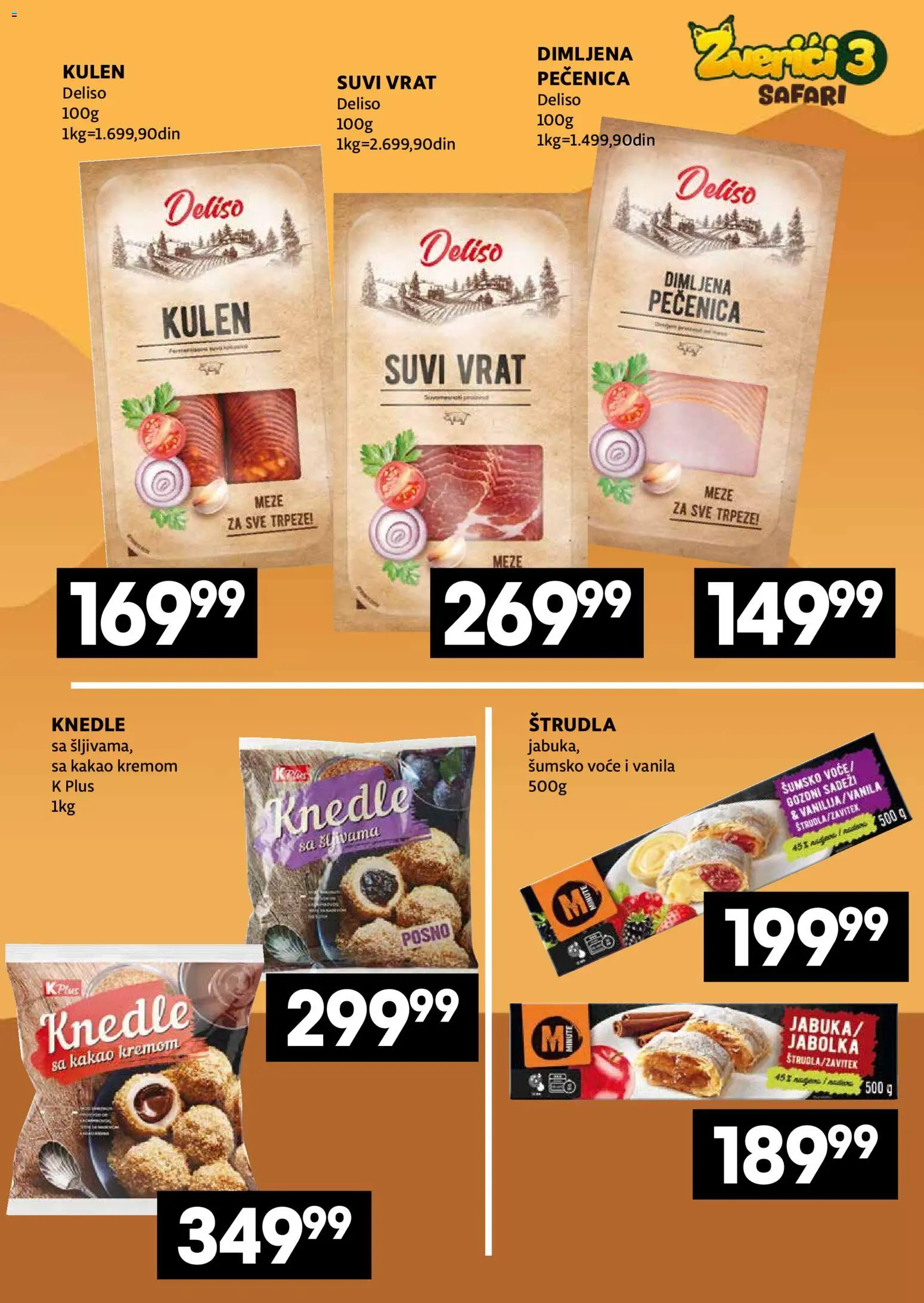 Idea katalog - važi od 11.05.2026 | Strana: 5 | Proizvode: Suvi vrat, Štrudla, Knedle, Pečenica