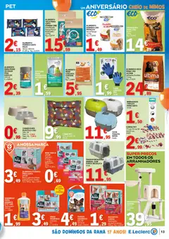 Pré-visualização E.Leclerc Aniversário São Domingos de Rana válido de 14.05.2026 | Página: 13 | Produtos: Agua, Purina one, Gelatina, Shampoo