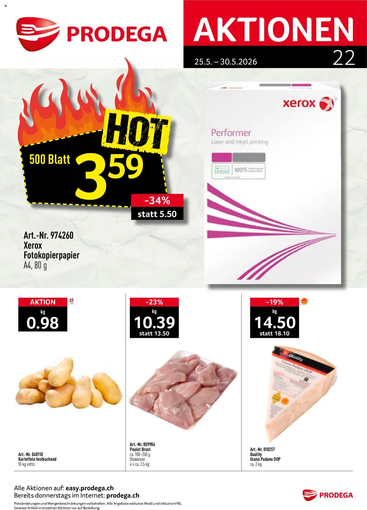 Prodega aktionen – gültig ab 25.05.2026 | Seite: 1 | Produkte: Kartoffeln