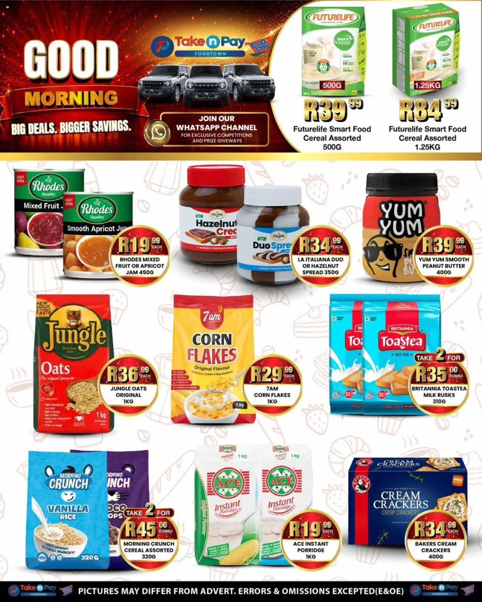 New Take n Pay catalogue – valid from 29/06/2026 | Page: 12 | Products: Butter, Oats, Rusks, Cream