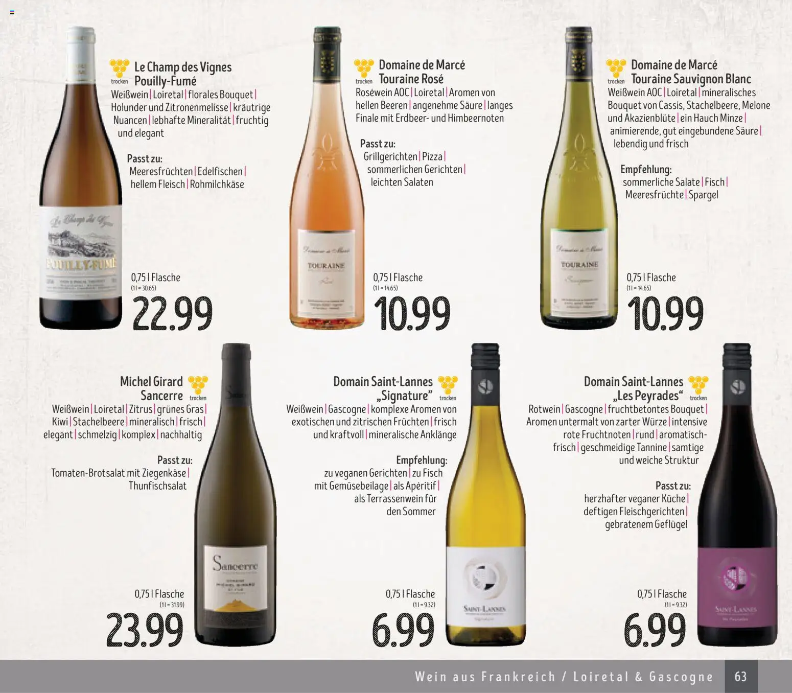 Edeka Struve Wein– und Spirituosen – gültig ab 14.11.2025 | Seite: 63 | Produkte: Rotwein, Ziegenkäse, Küche, Meeresfrüchte