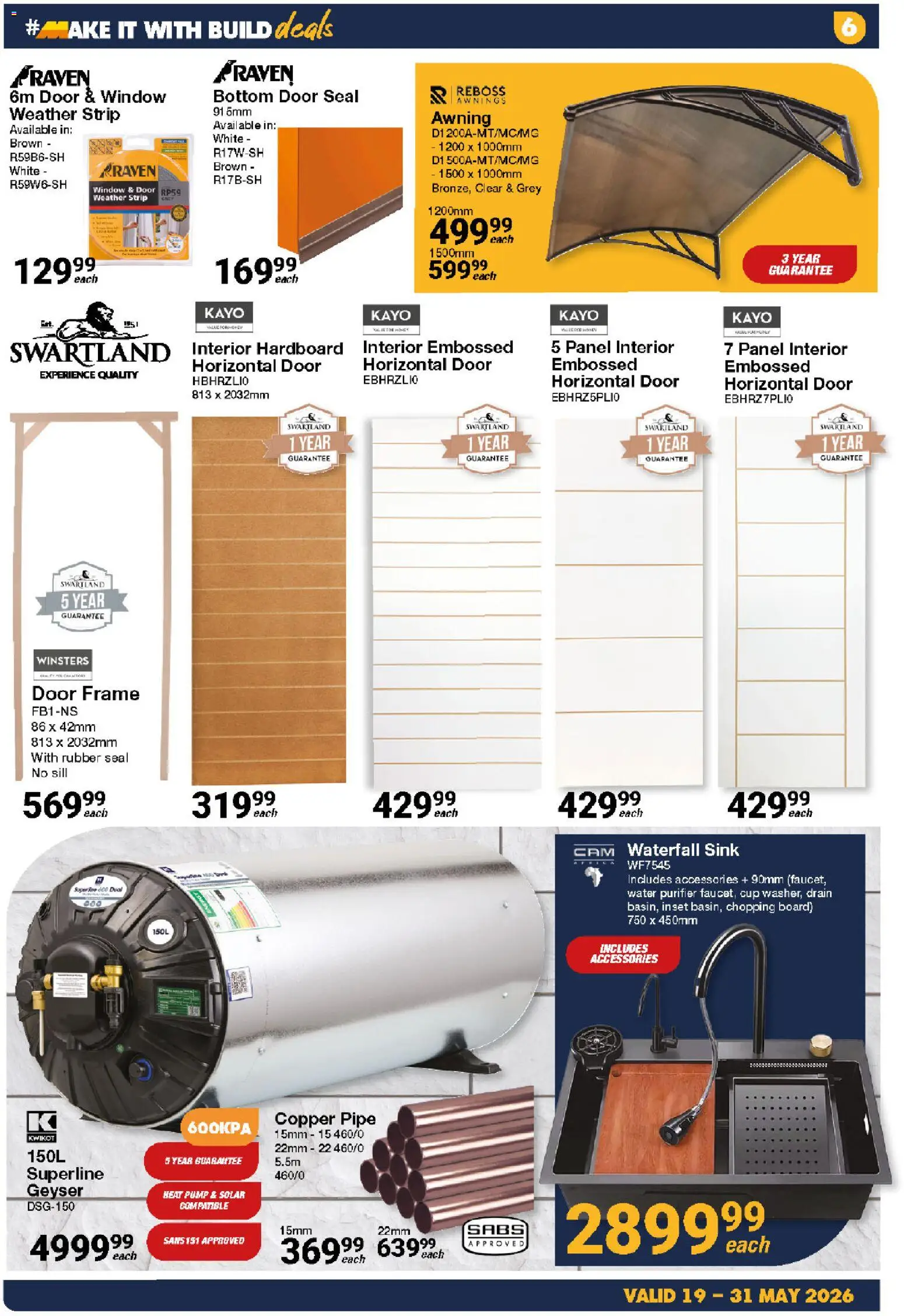 New MICA catalogue – valid from 19.05.2026 | Page: 6 | Products: Frame, Geyser, Pipe, Water