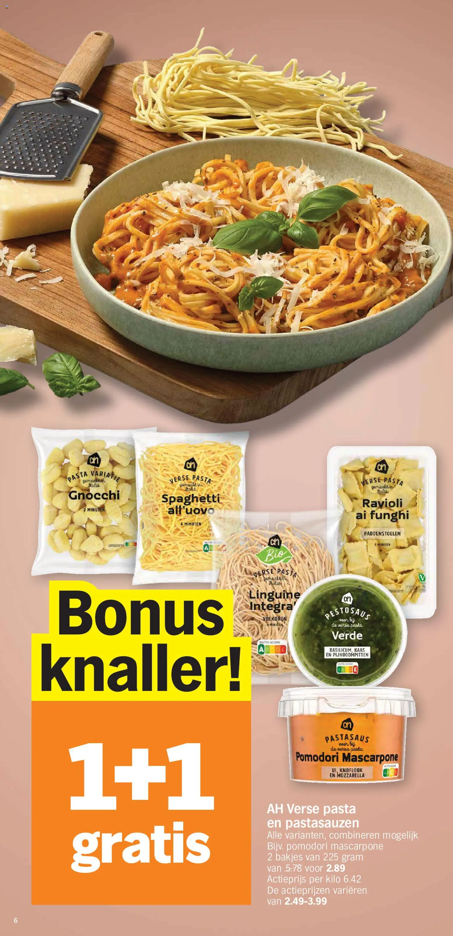 {H1} | Pagina: 6 | Producten: Gnocchi, Spaghetti, Mozzarella, Kaas