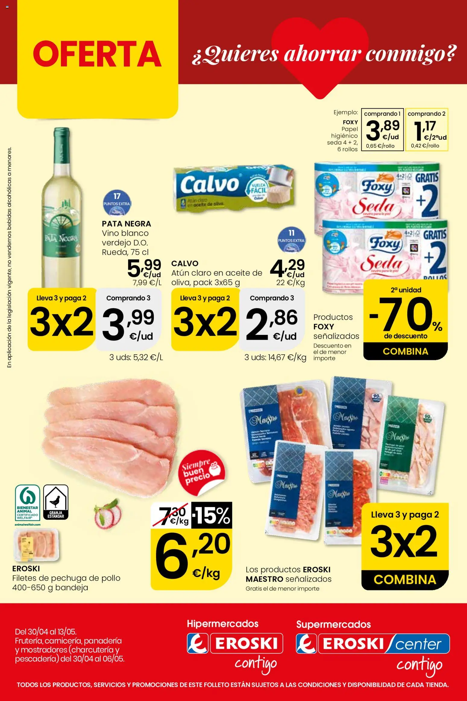 Eroski Quieres ahorrar conmigo │ válido desde el 30.04.2026 | Página: 1