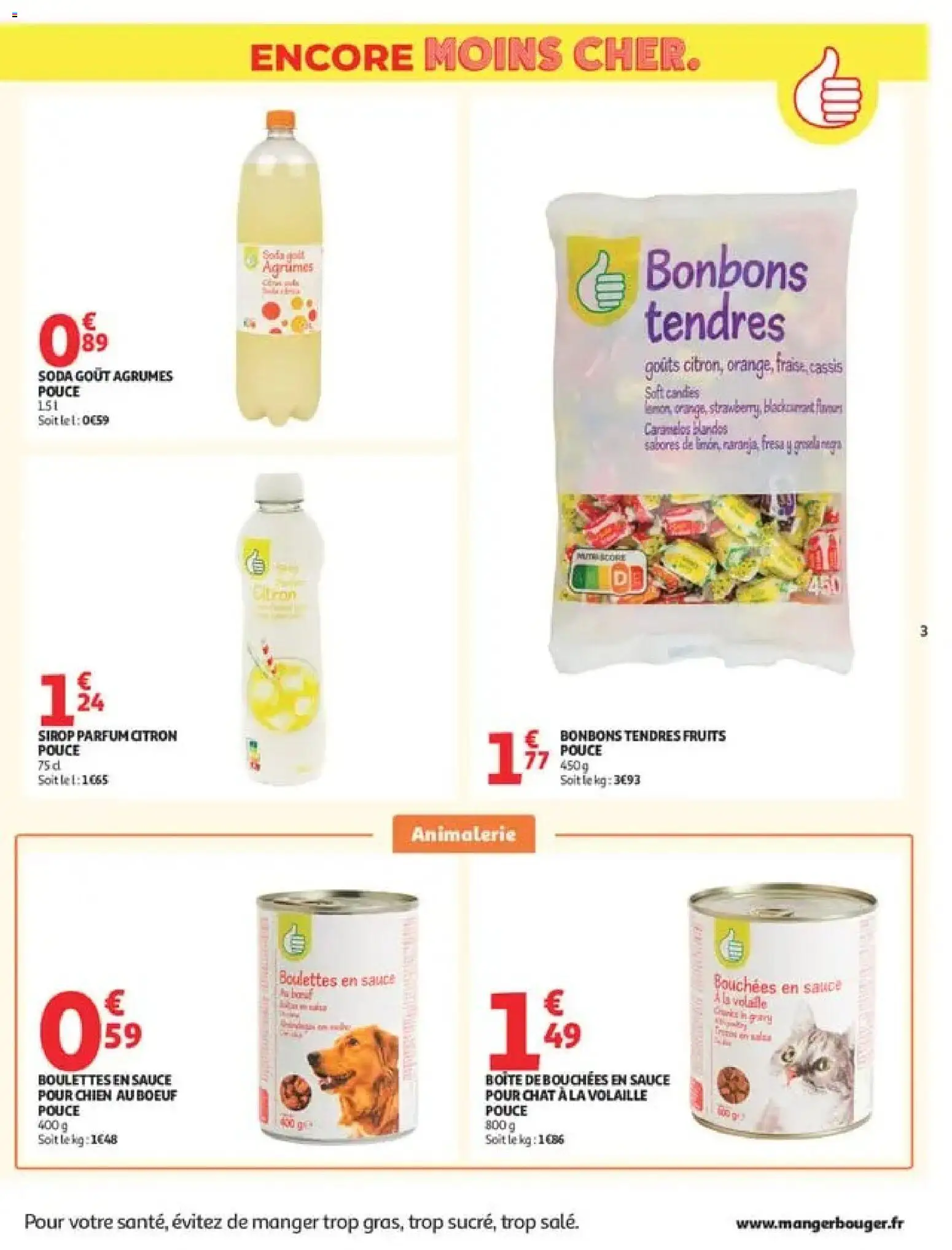 {H1} | Page: 3 | Produits: Cassis, Citron, Parfum, Bonbons