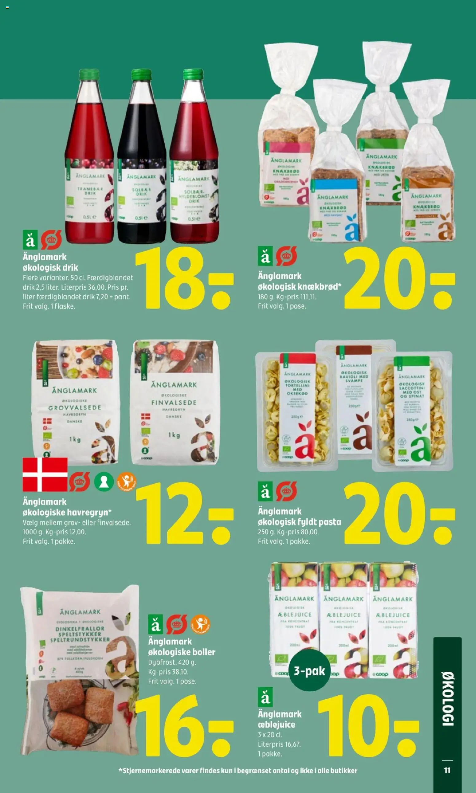 Coop 365 tilbudsavis – gyldig fra 09/04/2026 | Side: 13 | Produkter: Svampe, Ost, Juice, Knækbrød