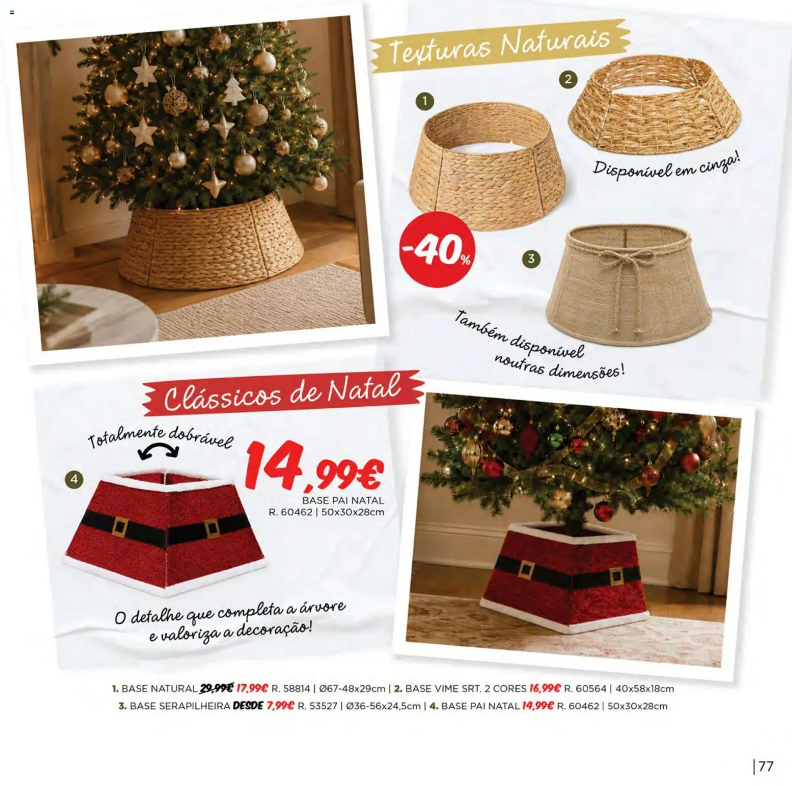 Espaço Casa Catálogo de Natal 2026 │ válido de 06/10/2026 | Página: 77 | Produtos: Base, Decoração