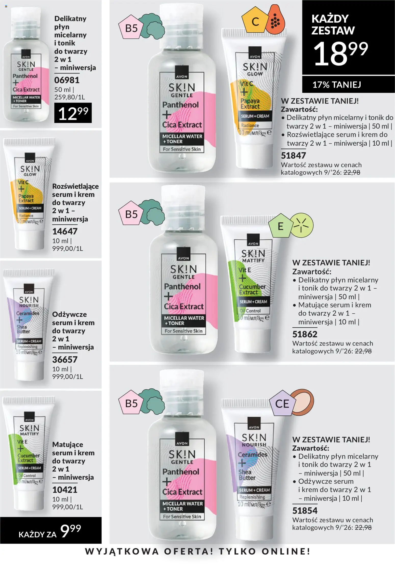 Avon Katalog 9 2026 od 01.09.2026 | Strona: 209 | Produkty: Płyn micelarny, Krem, Krem do twarzy, Tonik do twarzy