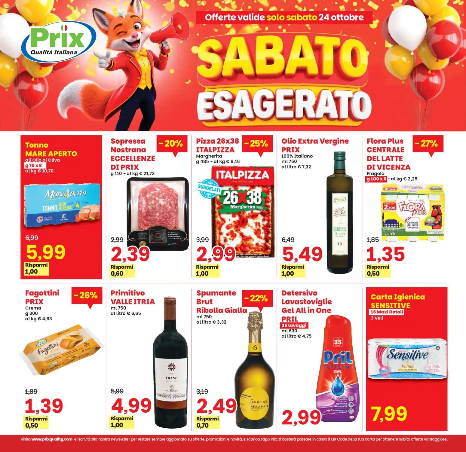 Volantino Prix del 20/10/2026 | Pagina: 24 | Prodotti: Crema, Latte, Spumante, Olio extra vergine