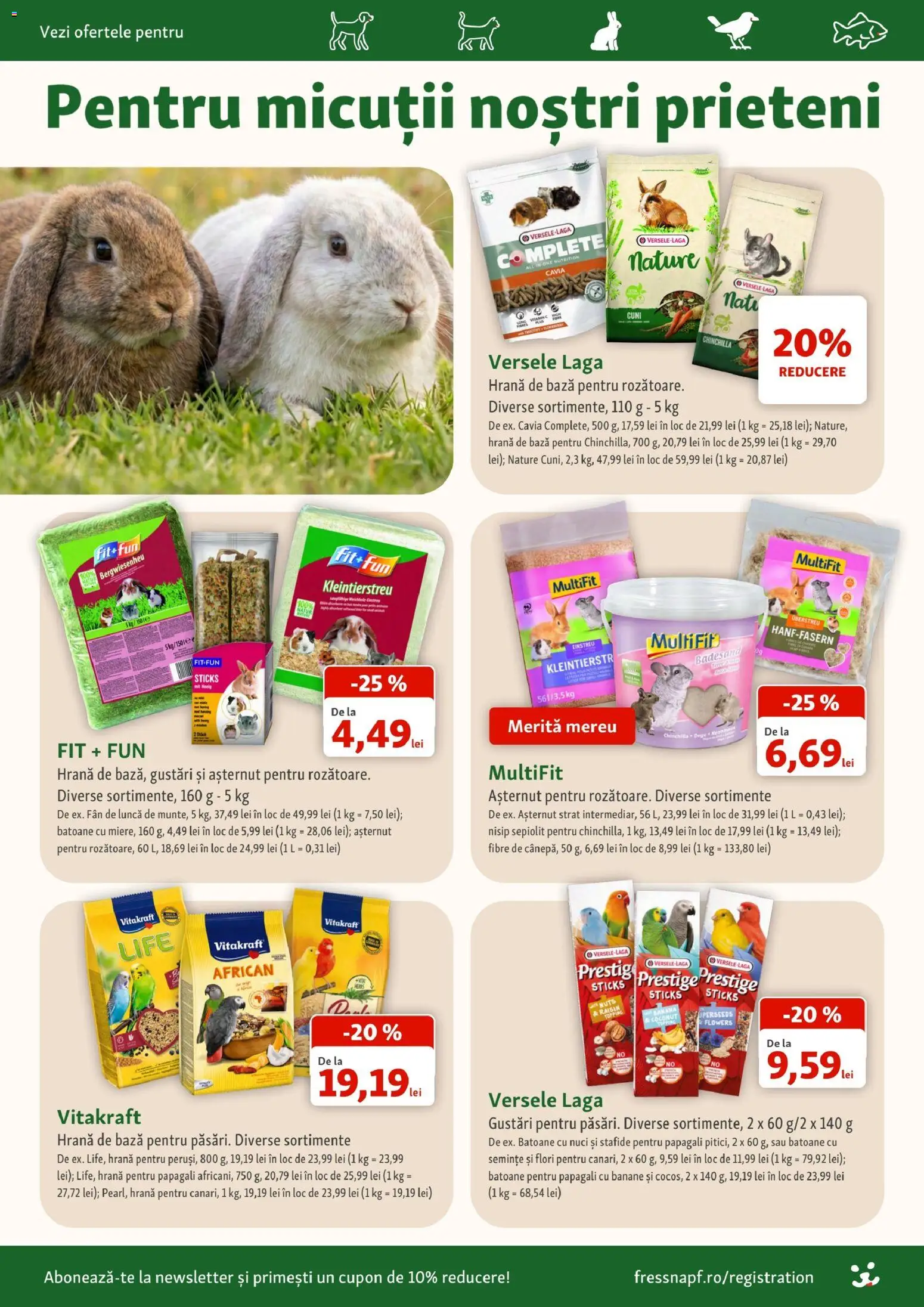 Noul catalog Fressnapf – valabil de la 03.09.2026 | Pagină: 14 | Produse: Semințe, Banane, Stafide, Flori