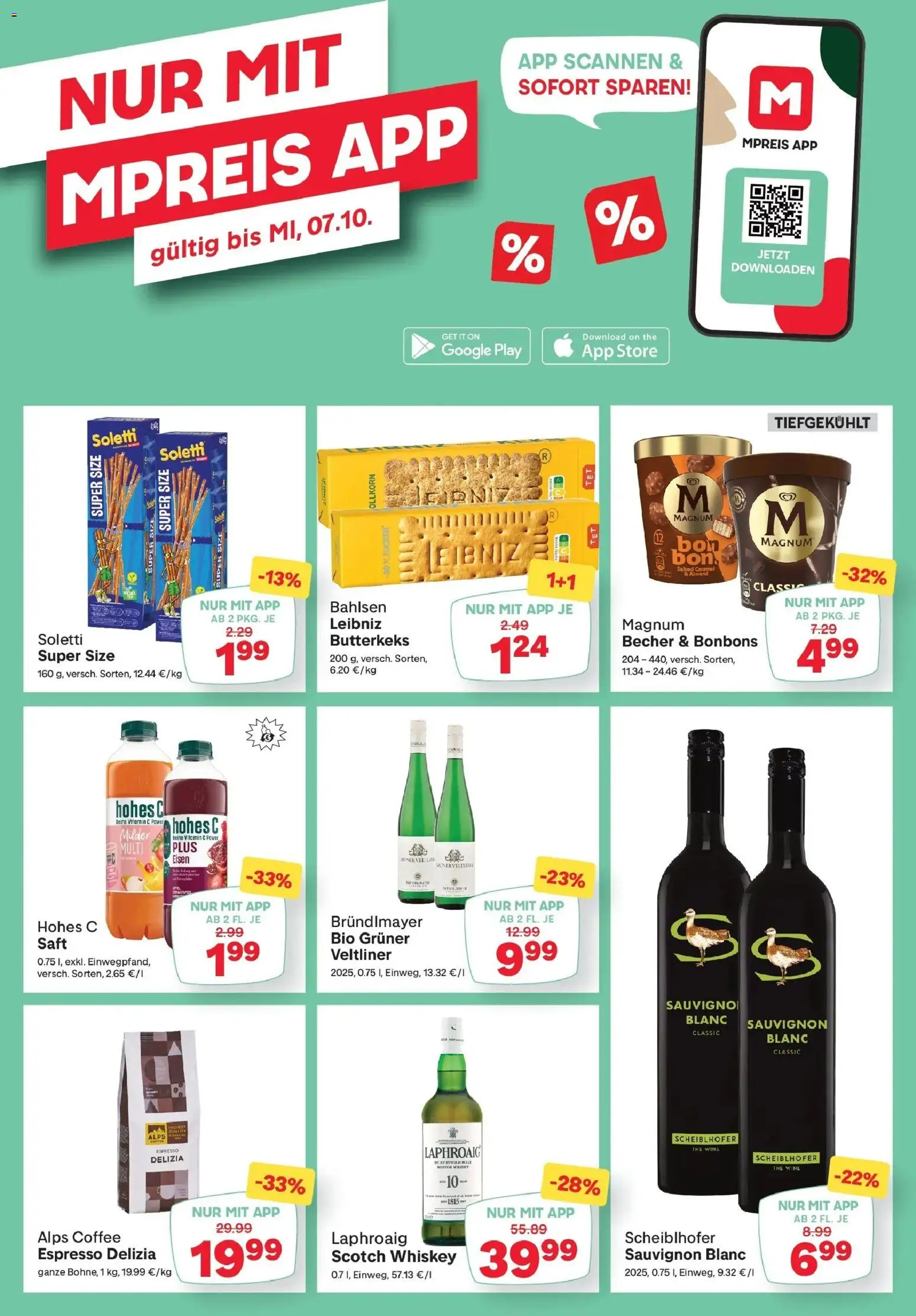 MPREIS St.Gallenkirch von 01.10.2026 - Aktuelle Angebote | Seite: 14 | Produkte: Whiskey, Saft