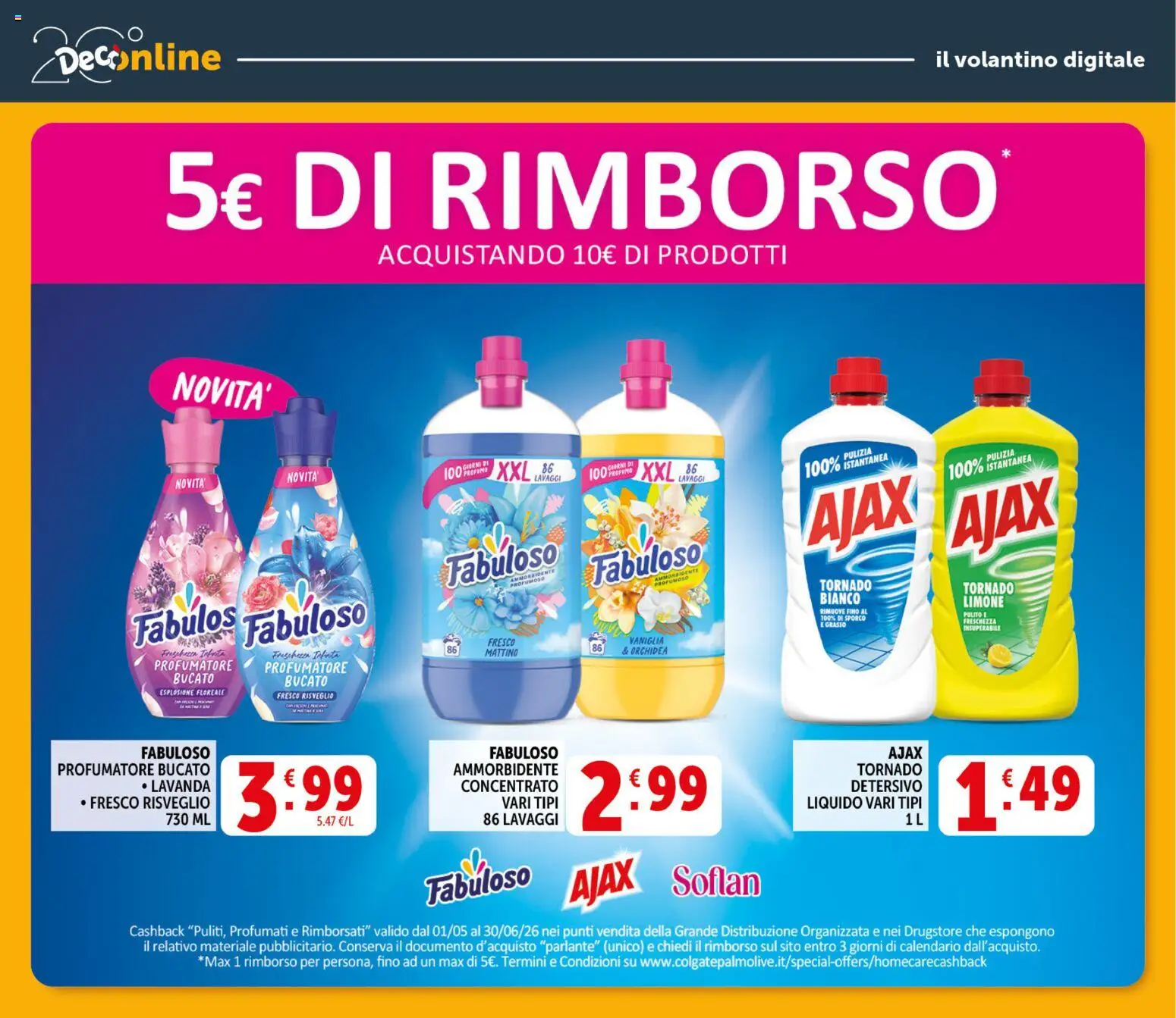 Volantino Decò del 20.05.2026 | Pagina: 38 | Prodotti: Ammorbidente, Limone, Lavanda, Orchidea