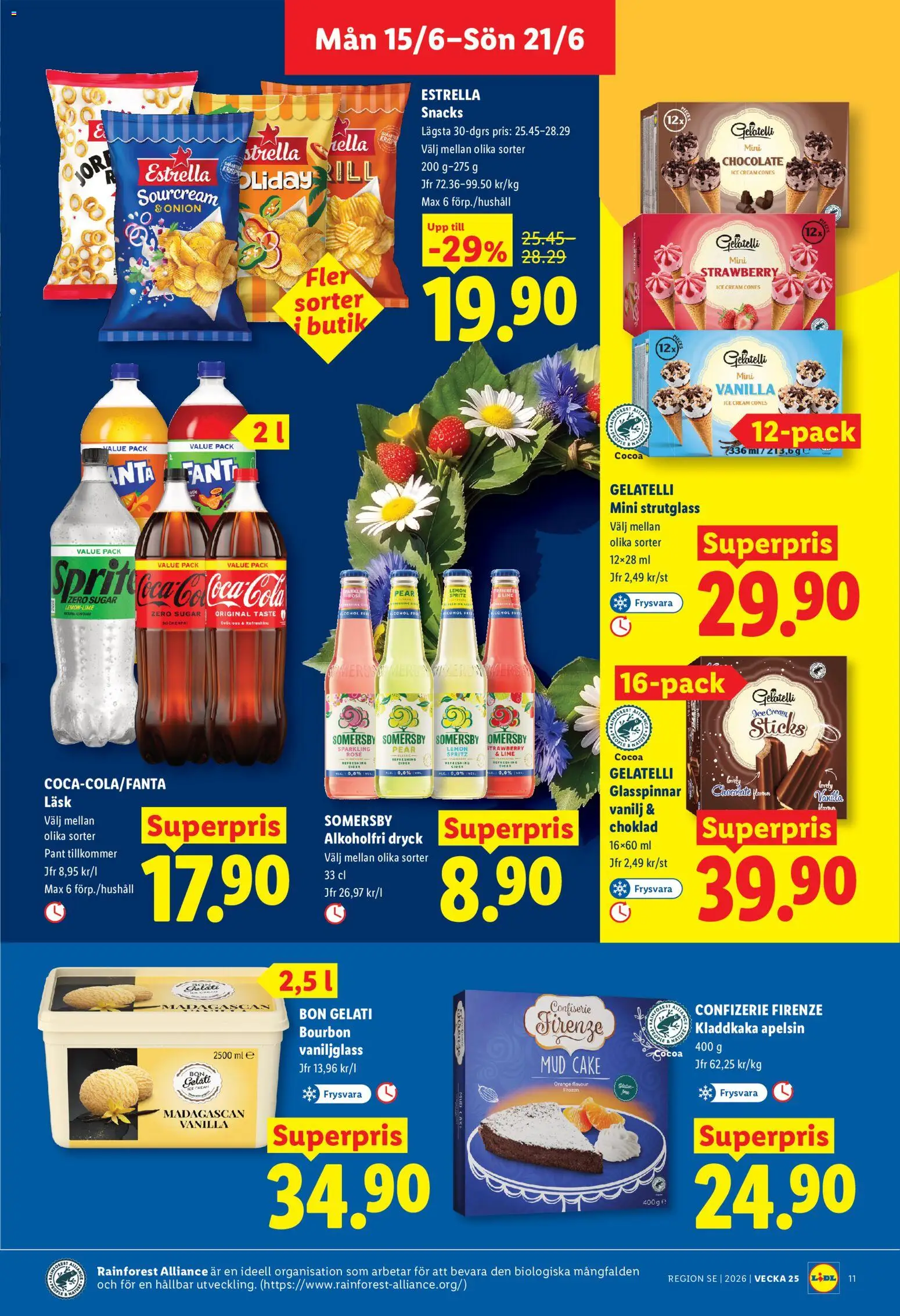Lidl reklamblad aktuell från 15.06.2026 | Sida: 11 | Produkter: Jord, Cider, Bourbon, Apelsin