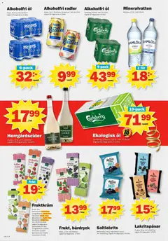 Pekås erbjudanden - Förhandsvisning av reklamblad från butik Pekås aktuell från 15.06.2026 | Sida: 8 | Produkter: Galler, Öl, Cider, Hallon