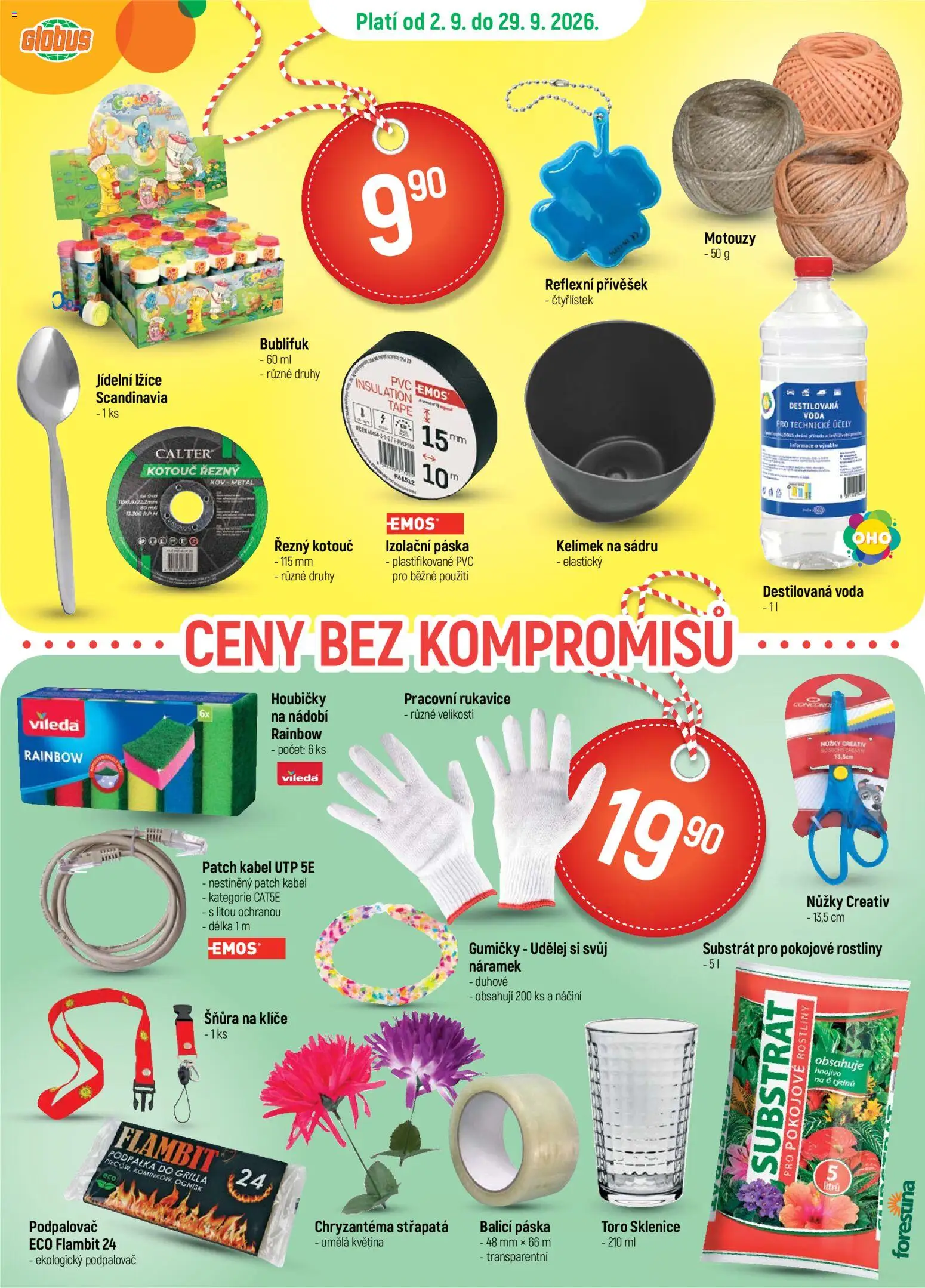 Globus leták od 02.09.2026 | Strana: 16 | Produkty: Nůžky, Houbičky, Pokojové rostliny, Sklenice