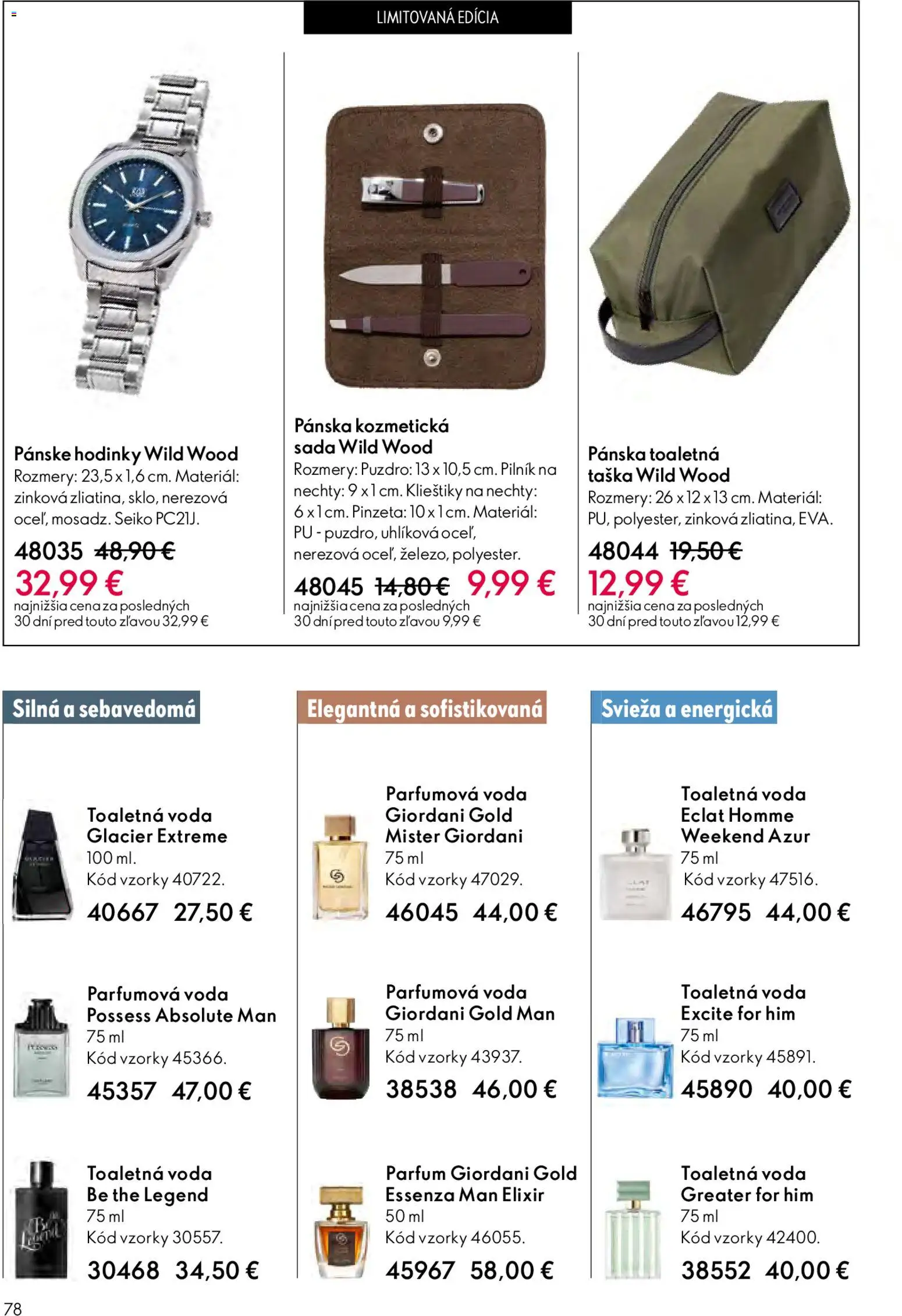 Nové Oriflame akcie – leták je platný od 15.04.2026 | Strana: 78 | Produkty: Pánske hodinky, Hodinky, Puzdro