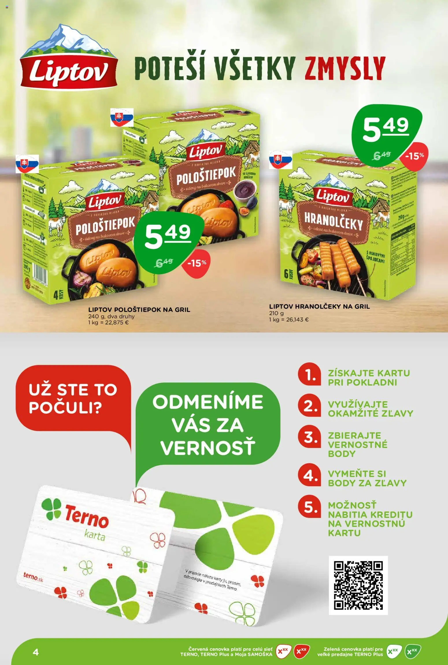 Nové Terno akcie – leták je platný od 30.07.2026 | Strana: 4 | Produkty: Gril