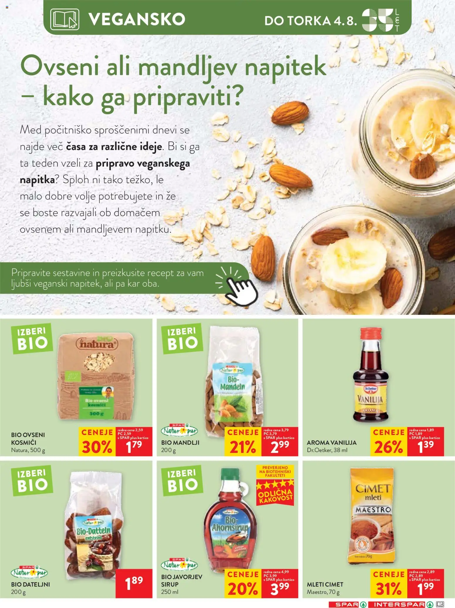 Novi Spar katalog ponudbe – veljaven od 27.07.2026 | Stran: 17 | Izdelki: Sirup, Mandlji, Kosmici
