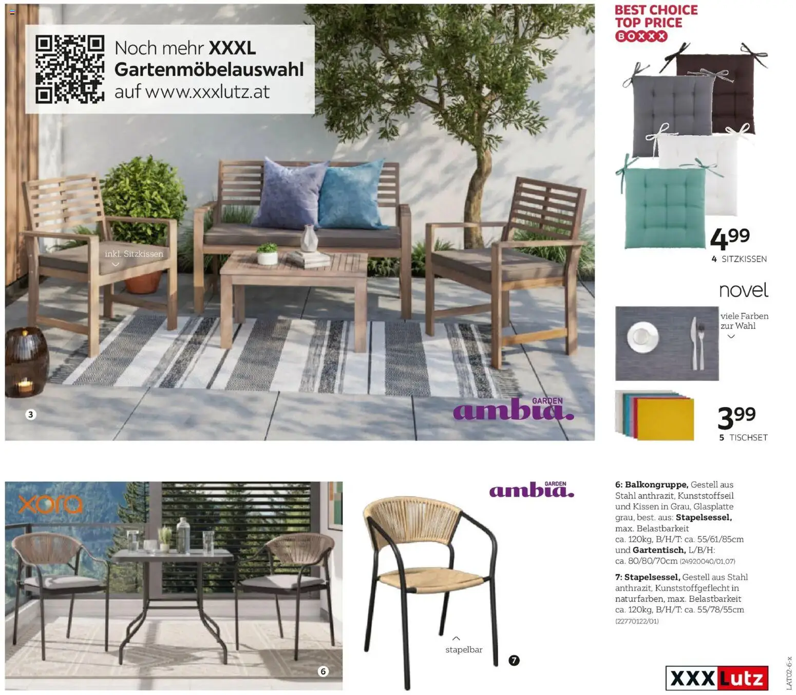 XXXLutz Gartenkatalog gültig ab 30.03.2026 | Seite: 117 | Produkte: Kissen