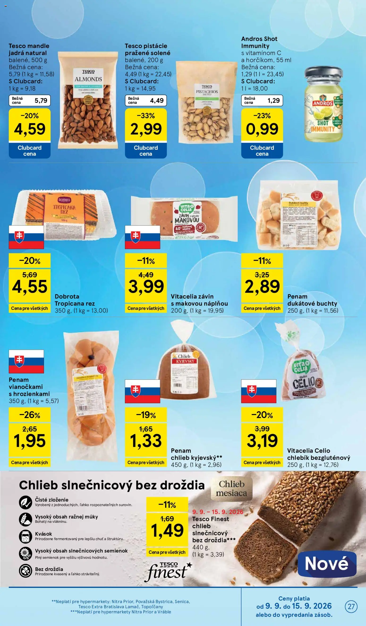 Nové Tesco akcie – leták je platný od 09.09.2026 | Strana: 27