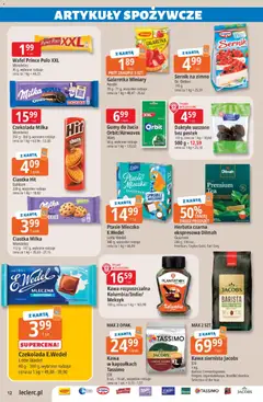Pogląd oferty "E.Leclerc gazetka" - ważna od 16.06.2026 | Strona: 12 | Produkty: Daktyle, Galaretka, Kawa, Czekolada