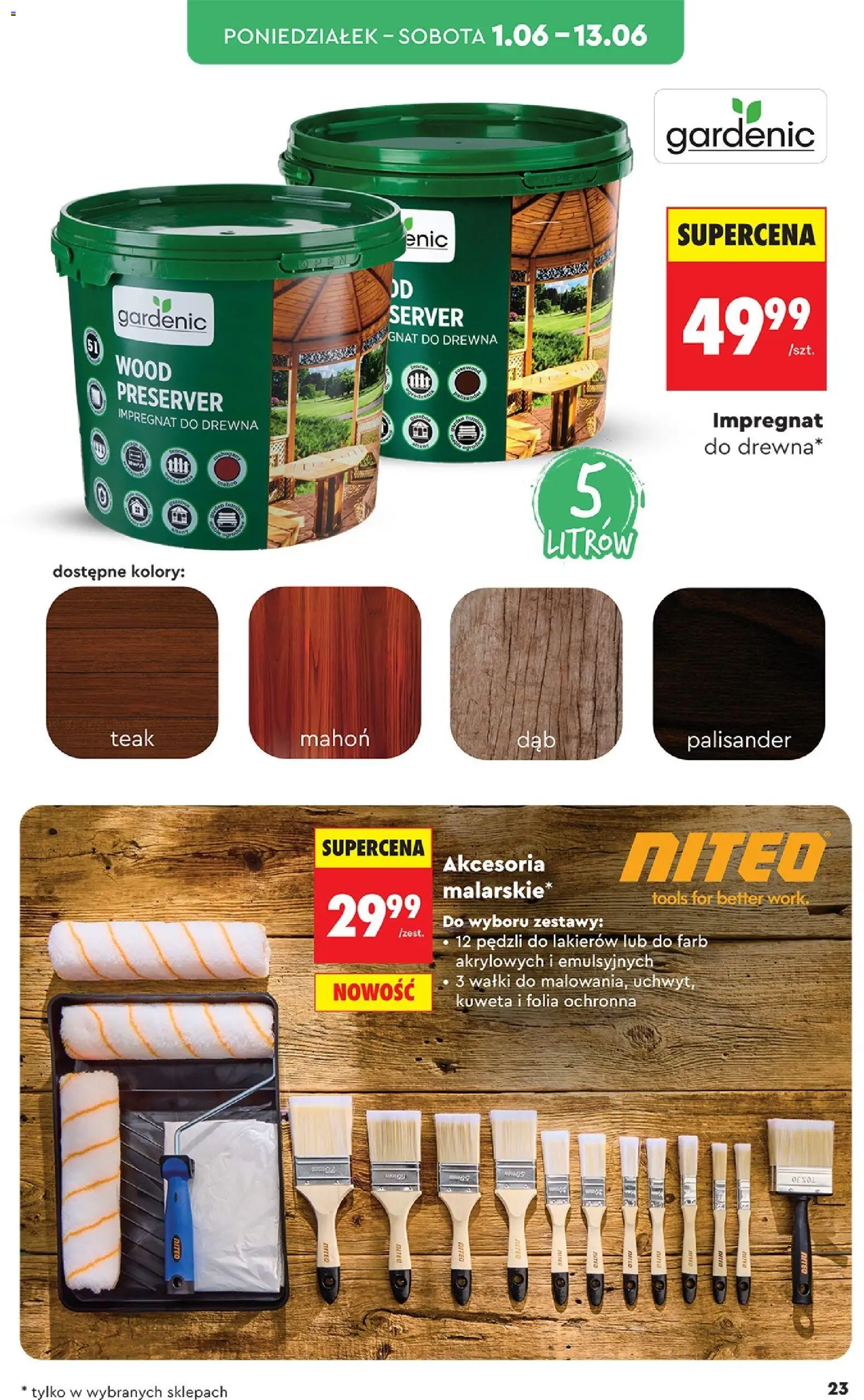 Biedronka gazetka - Hity i inspiracje od 30.05.2026 | Strona: 23 | Produkty: Impregnat do drewna