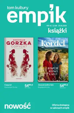 Pogląd oferty "Empik promocje - Tom kultury Książki" - ważna od 12.08.2026