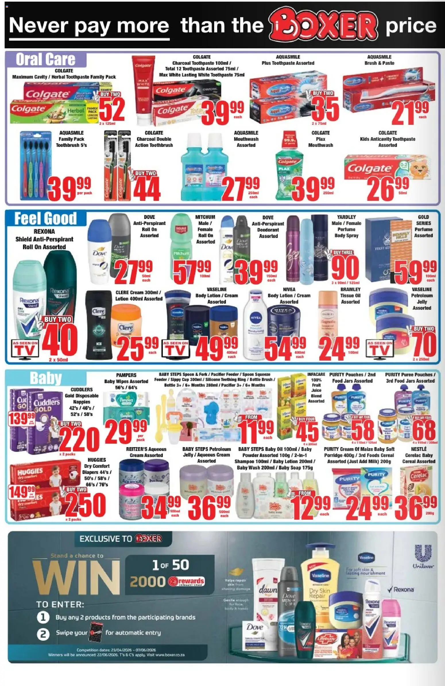 New Boxer catalogue – valid from 23.04.2026 | Page: 10 | Products: Tissue oil, Cream, Antiperspirant, Silicone