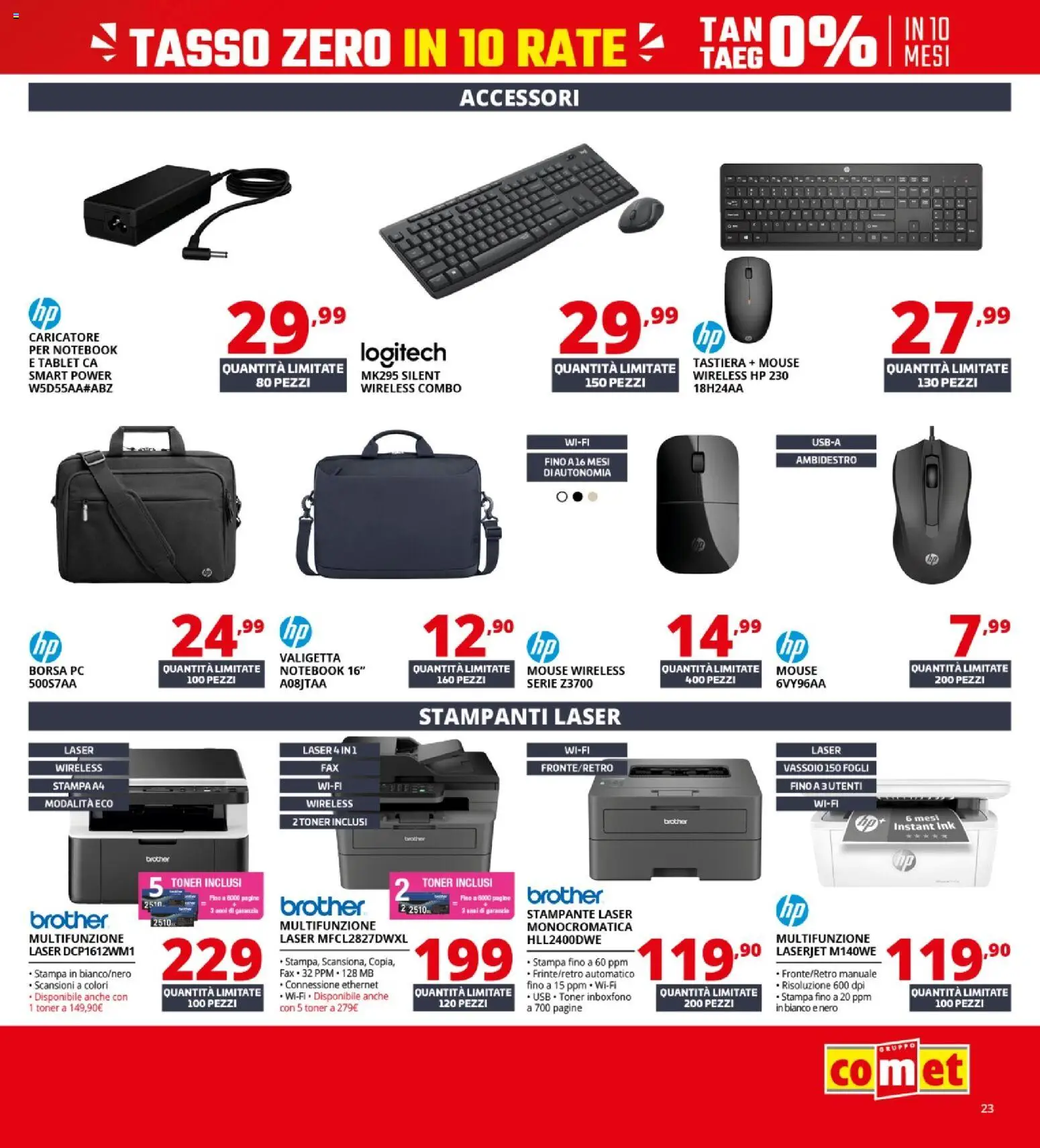 Volantino Comet del 09.04.2026 | Pagina: 23 | Prodotti: PC, Mouse, Stampa, Valigetta