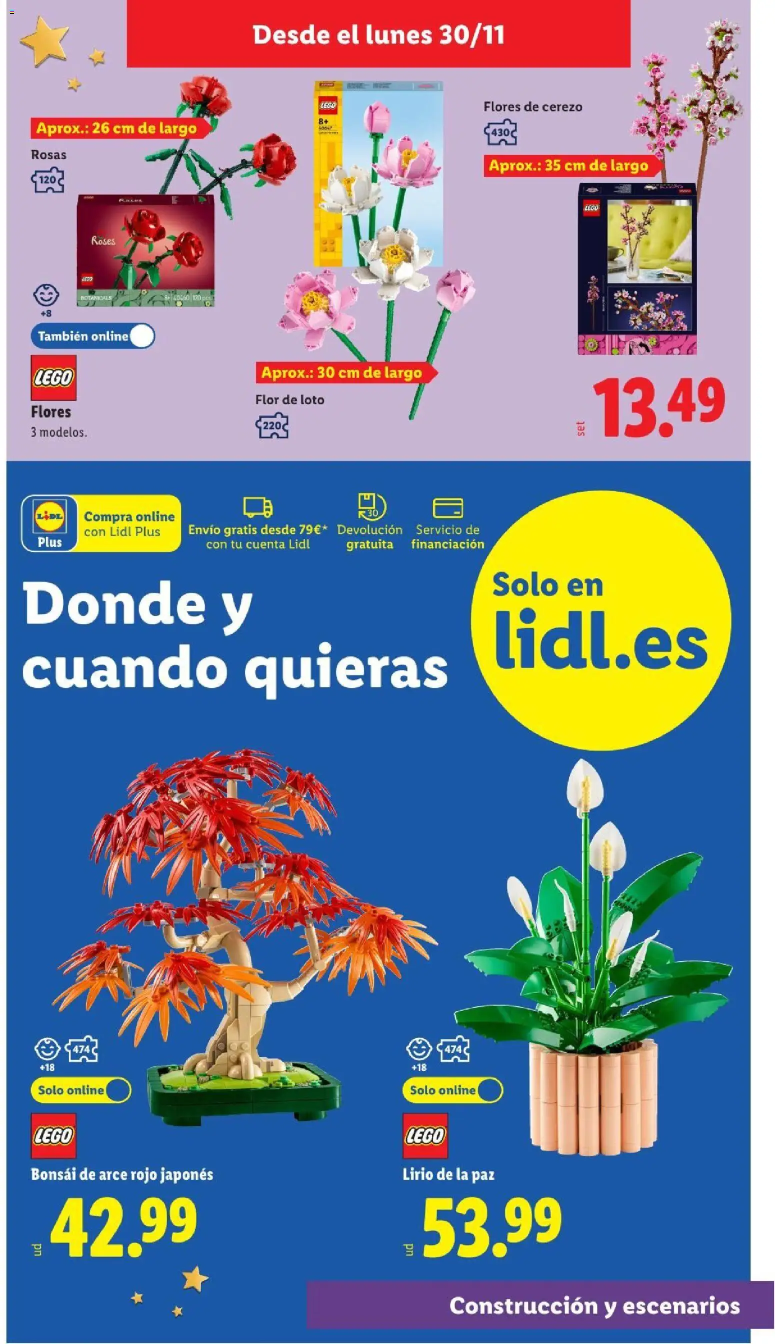 Lidl - Juguetes de colección │ válido desde el 21/10/2026 | Página: 27 | Productos: Flores, LEGO