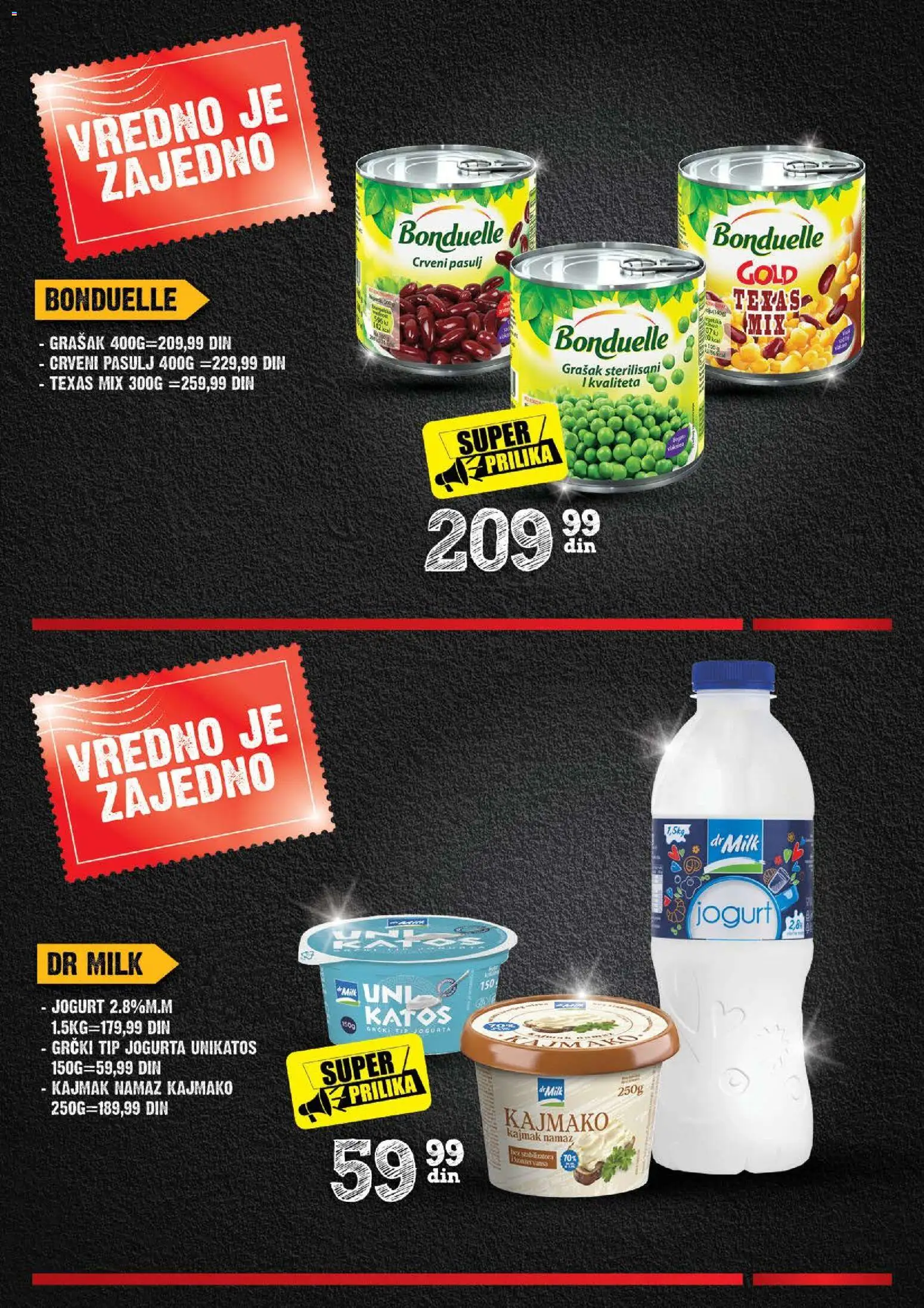 Mercator katalog - važi od 06.08.2026 | Strana: 5 | Proizvode: Pasulj, Namaz, Jogurt, Kajmak