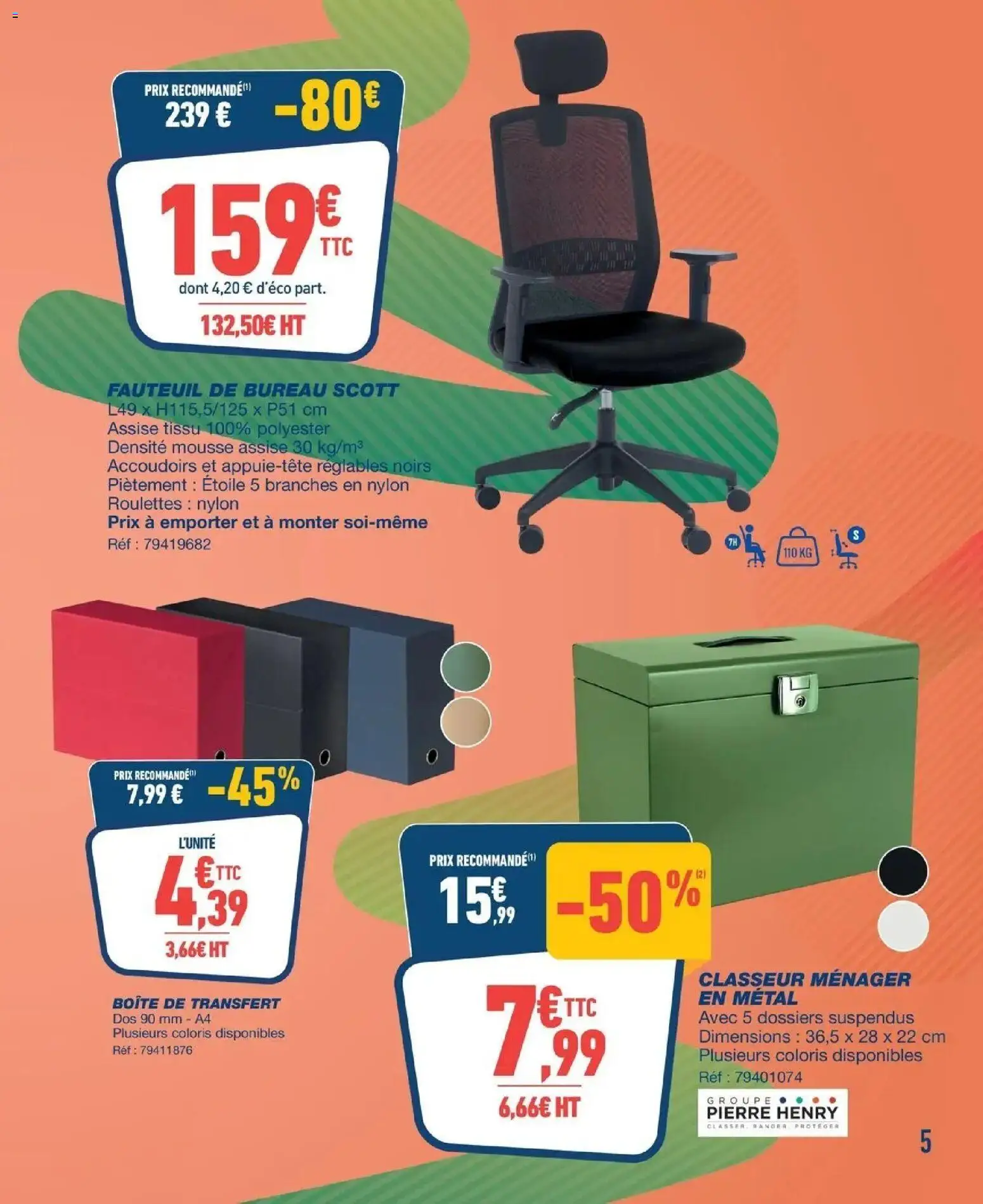 Bureau Vallée - Prix en folie! à partir du 02/11/2026 - promo en ligne | Page: 5 | Produits: Bureau, Mousse, Fauteuil
