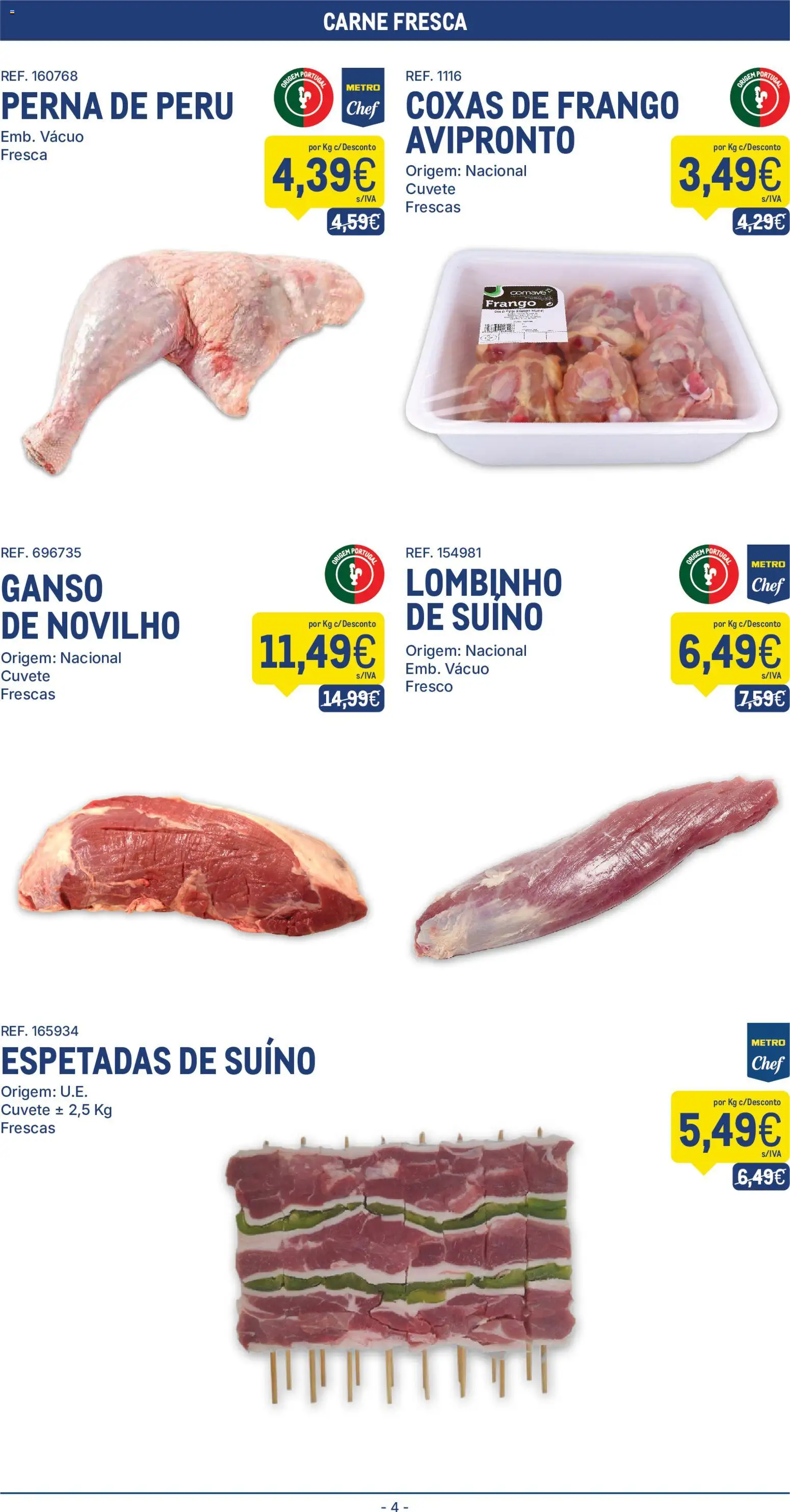 Makro folheto │ válido de 21/07/2026 | Página: 4 | Produtos: Frango, Peru, Carne