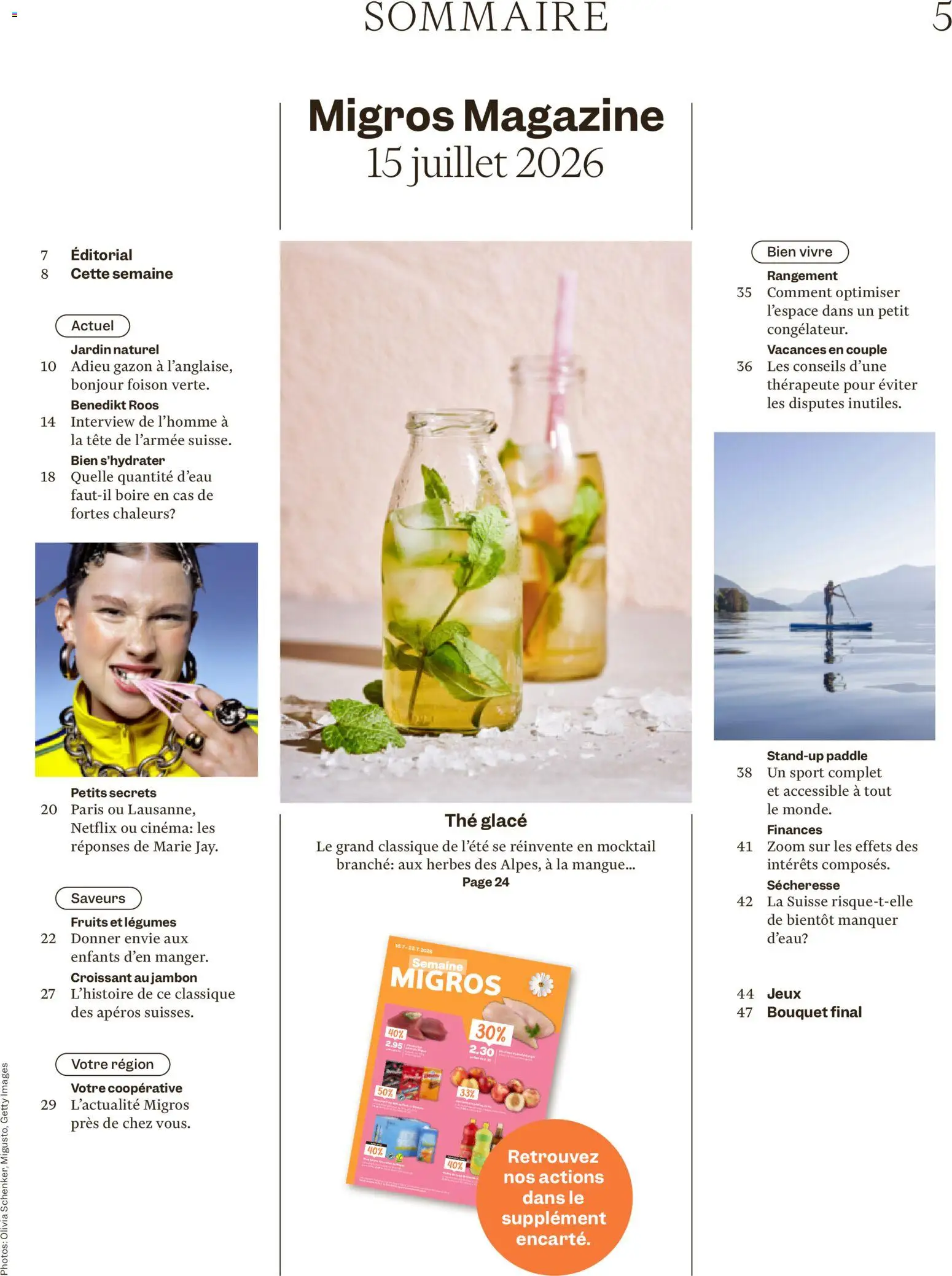 Migros aktionen Magazine FR – gültig ab 15.07.2026 | Seite: 5 | Produkte: Glace, Rouge