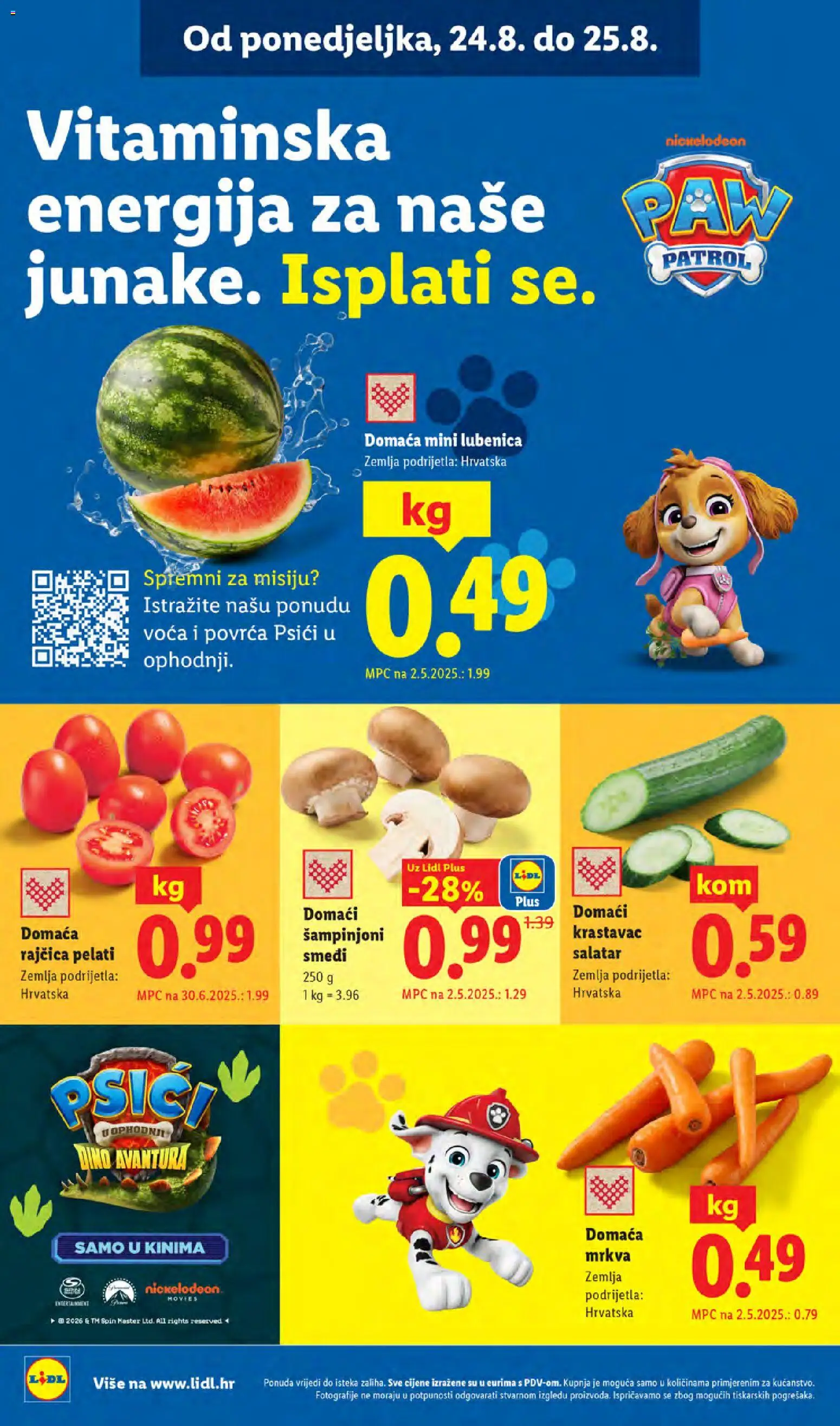 Lidl katalog | vrijedi od 24.08.2026 | Stranica: 2 | Proizvodi: Zemlja, Krastavac, Šampinjoni, Rajčica