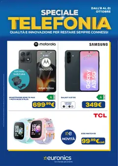 Anteprima del volantino Euronics volantino Telefonia valido a partire dal 08/10/2026