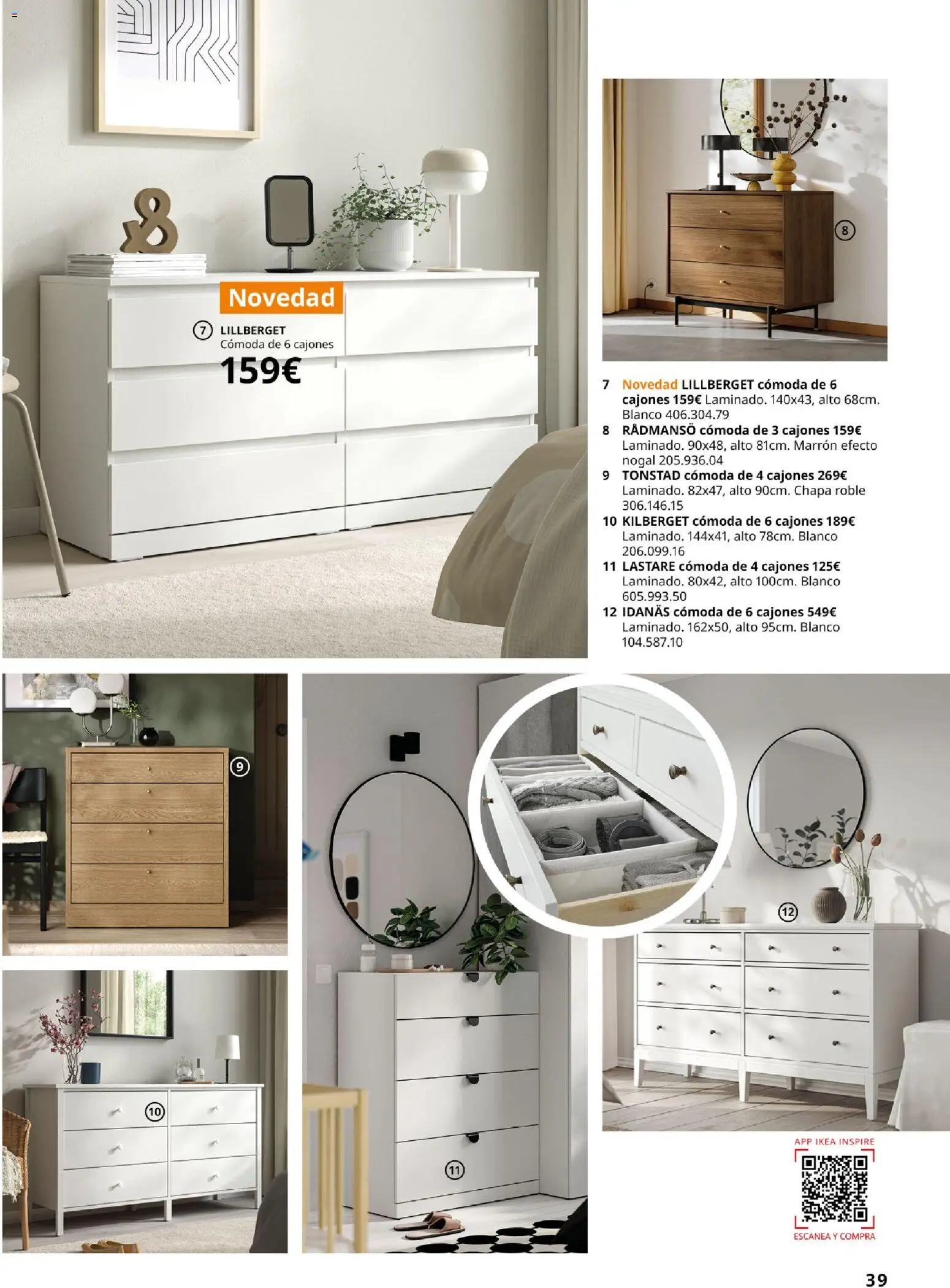 IKEA - Domitorios │ válido desde el 01/09/2026 | Página: 39 | Productos: Cómoda