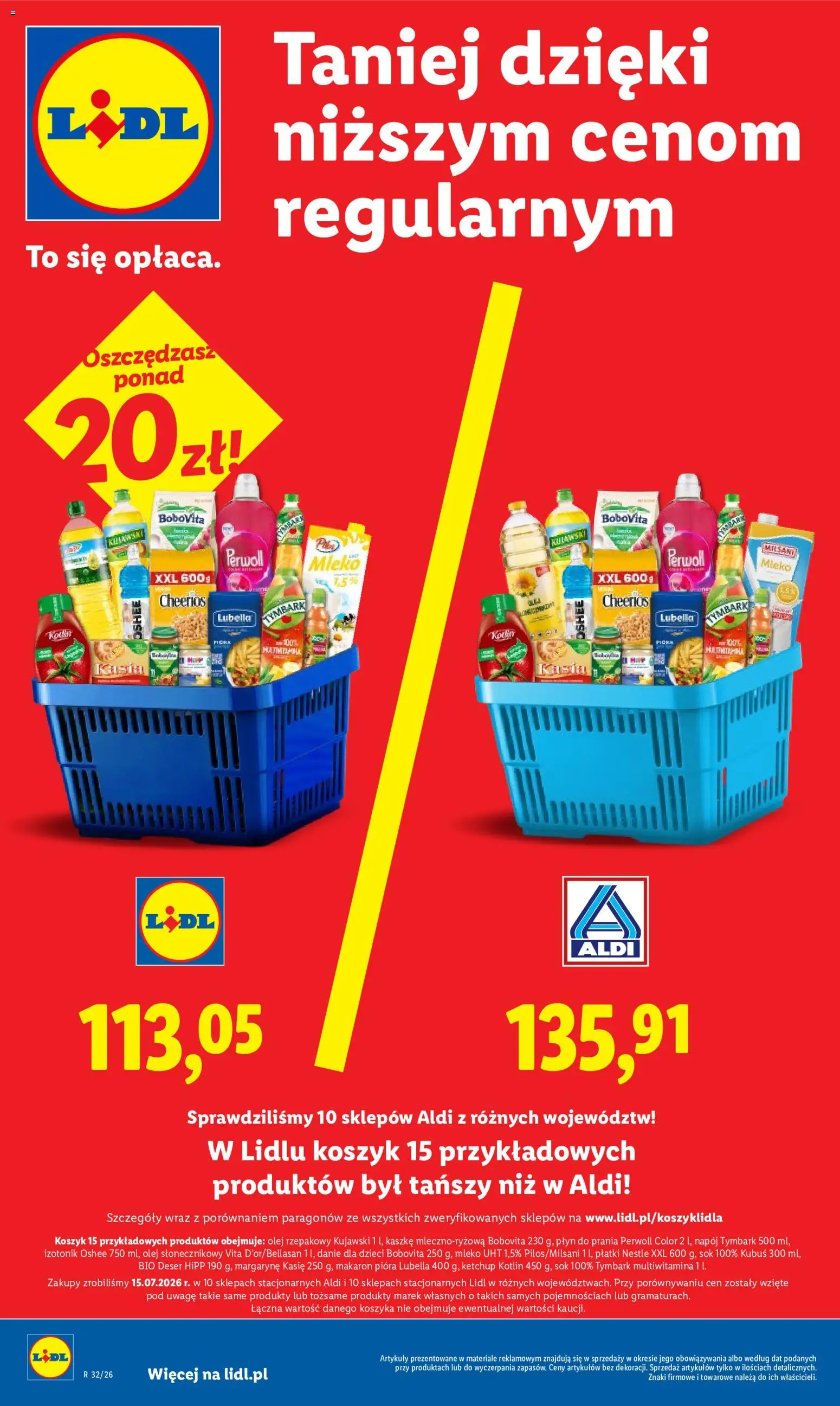 Lidl Polsko leták od 06.08.2026 | Strana: 4 | Produkty: Mléko, Olej, Perwoll, Hipp