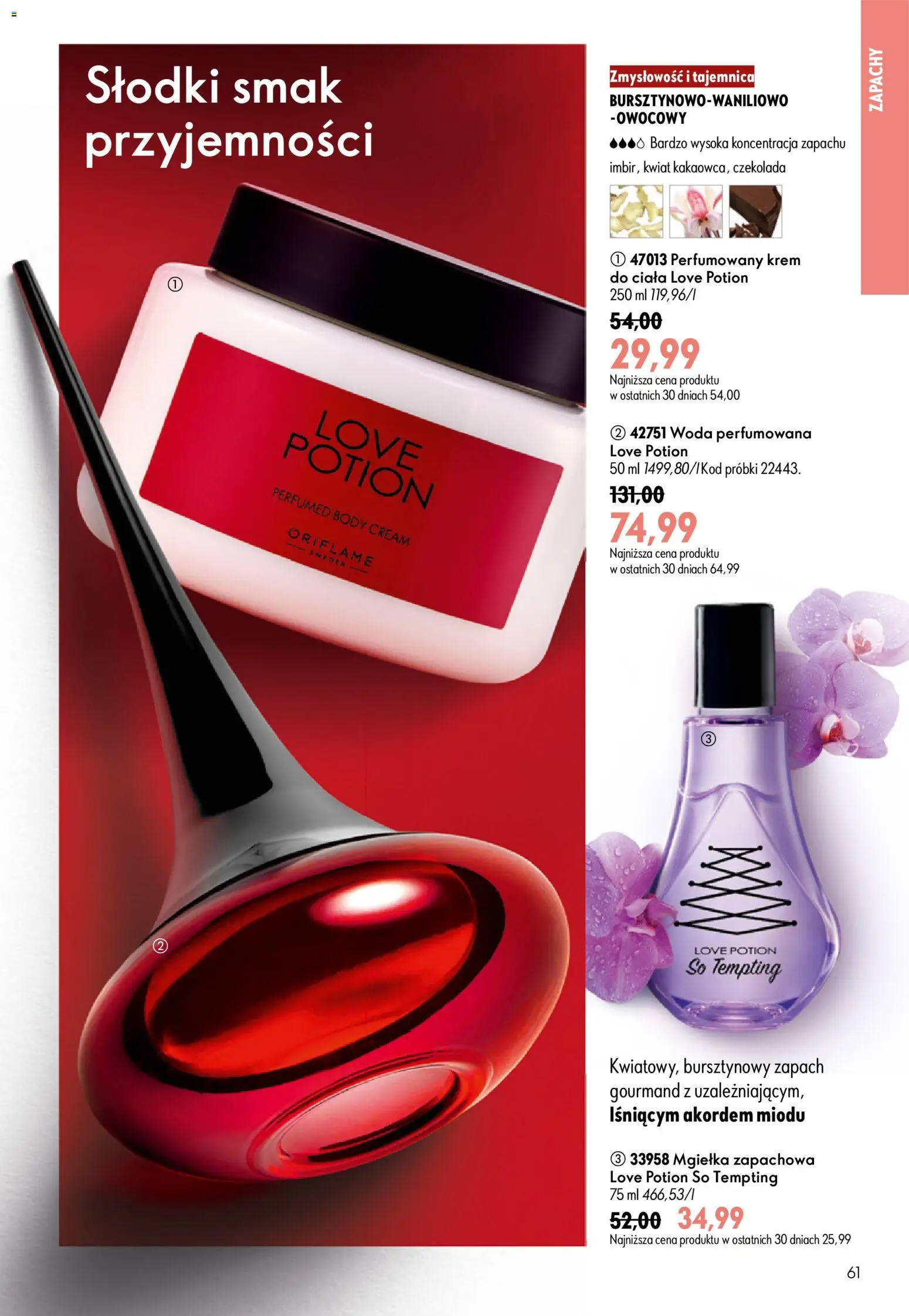 Oriflame Katalog 10 2026 od 08.07.2026 | Strona: 61 | Produkty: Czekolada, Body, Krem do ciała, Krem
