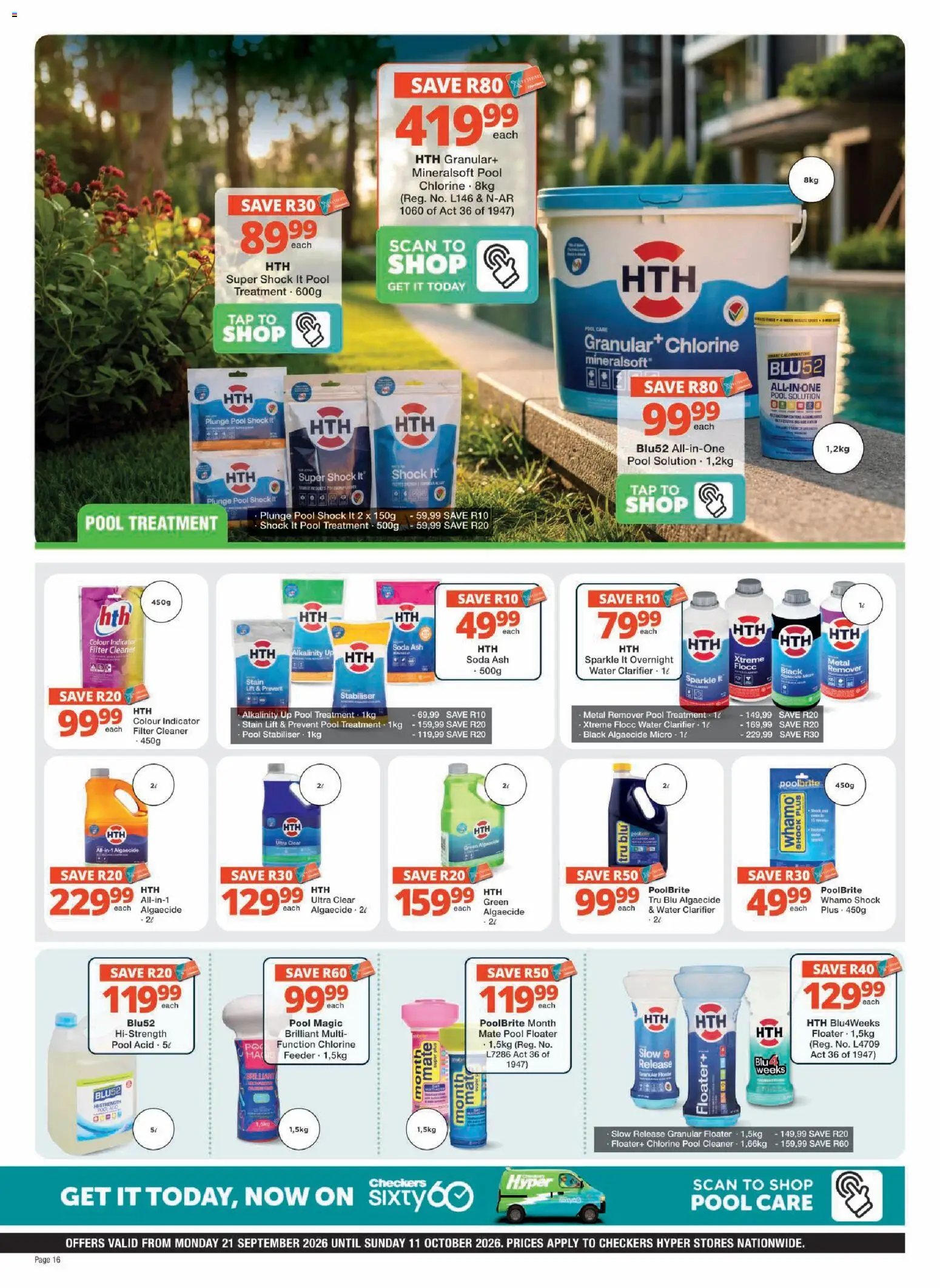New Checkers catalogue – valid from 21/09/2026 | Page: 16 | Products: Tap, Water