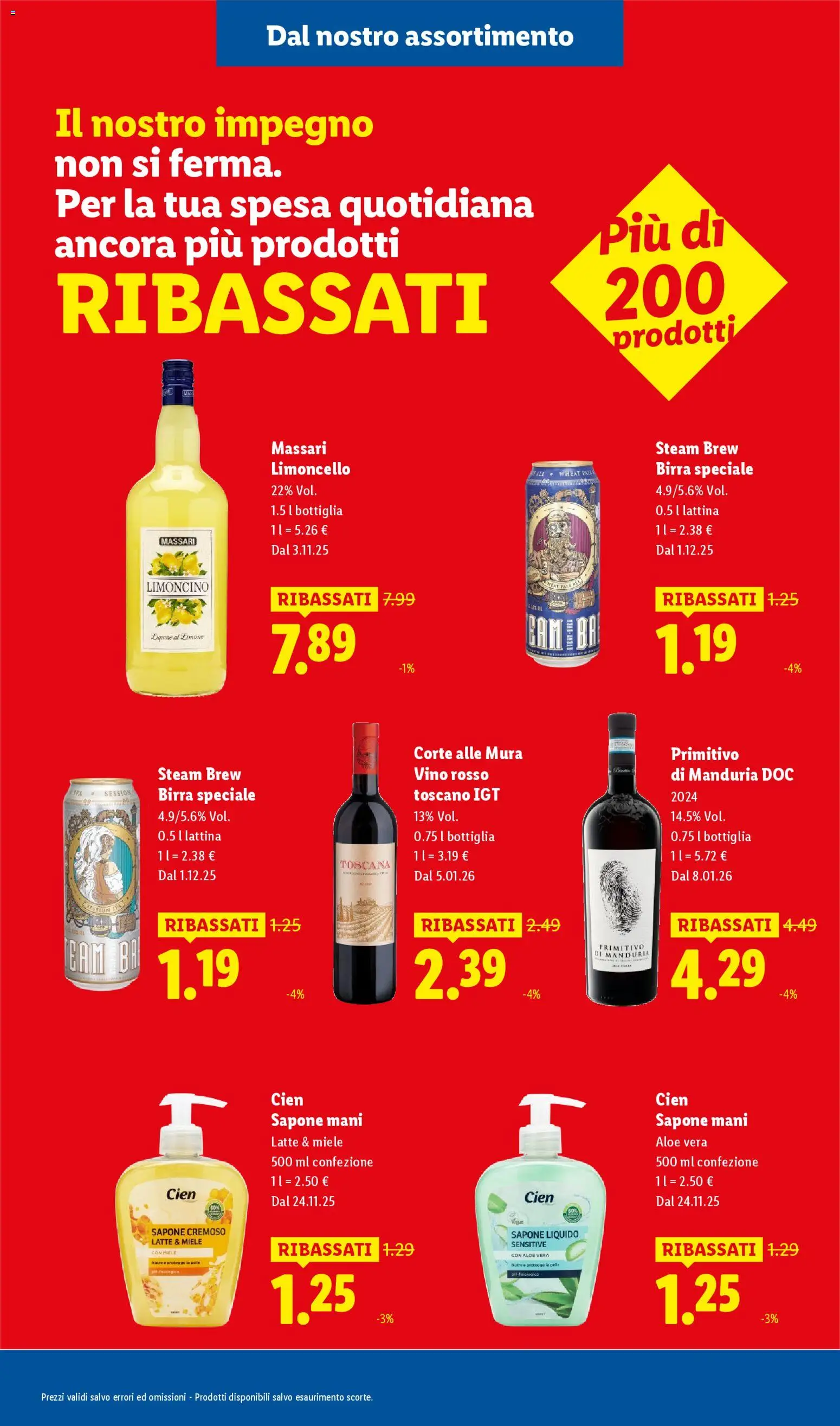 Volantino Lidl del 08/01/2026 | Pagina: 33 | Prodotti: Latte, Limone, Vino, Aloe vera